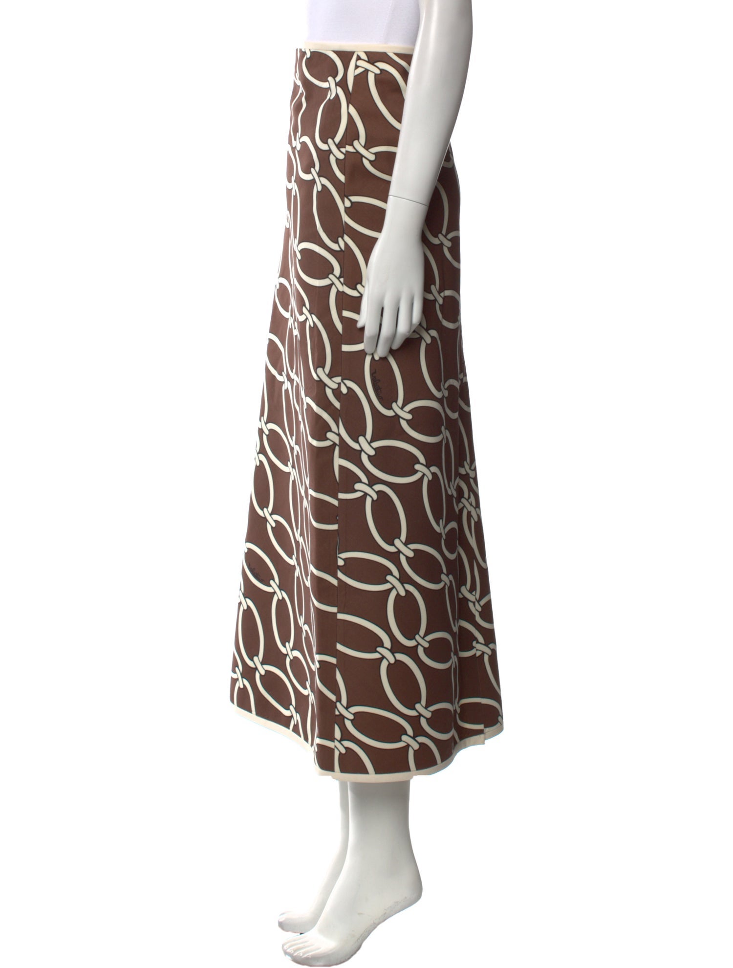 Valentino Virgin Wool Midi Length Skirt