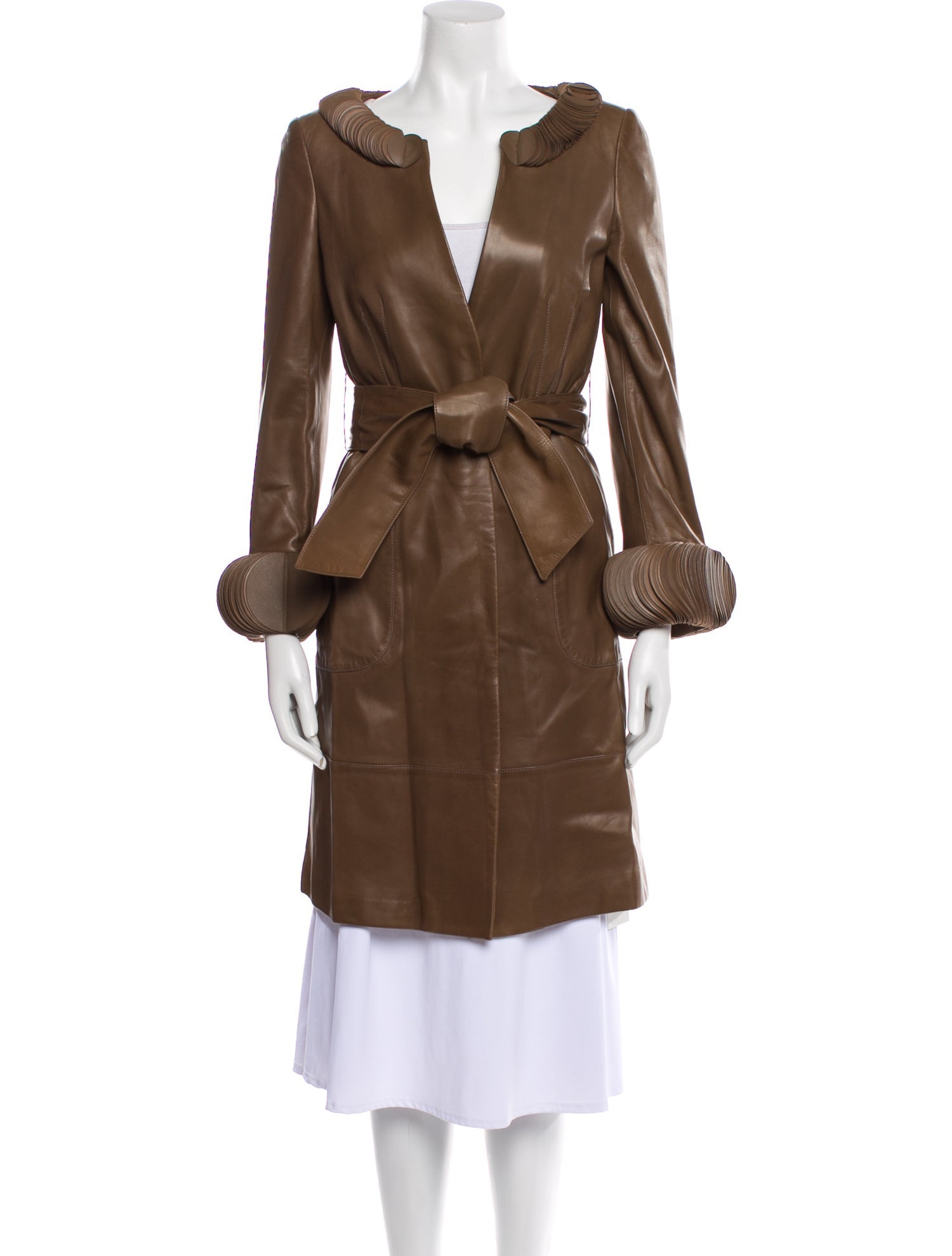 Valentino Lambskin Trench Coat