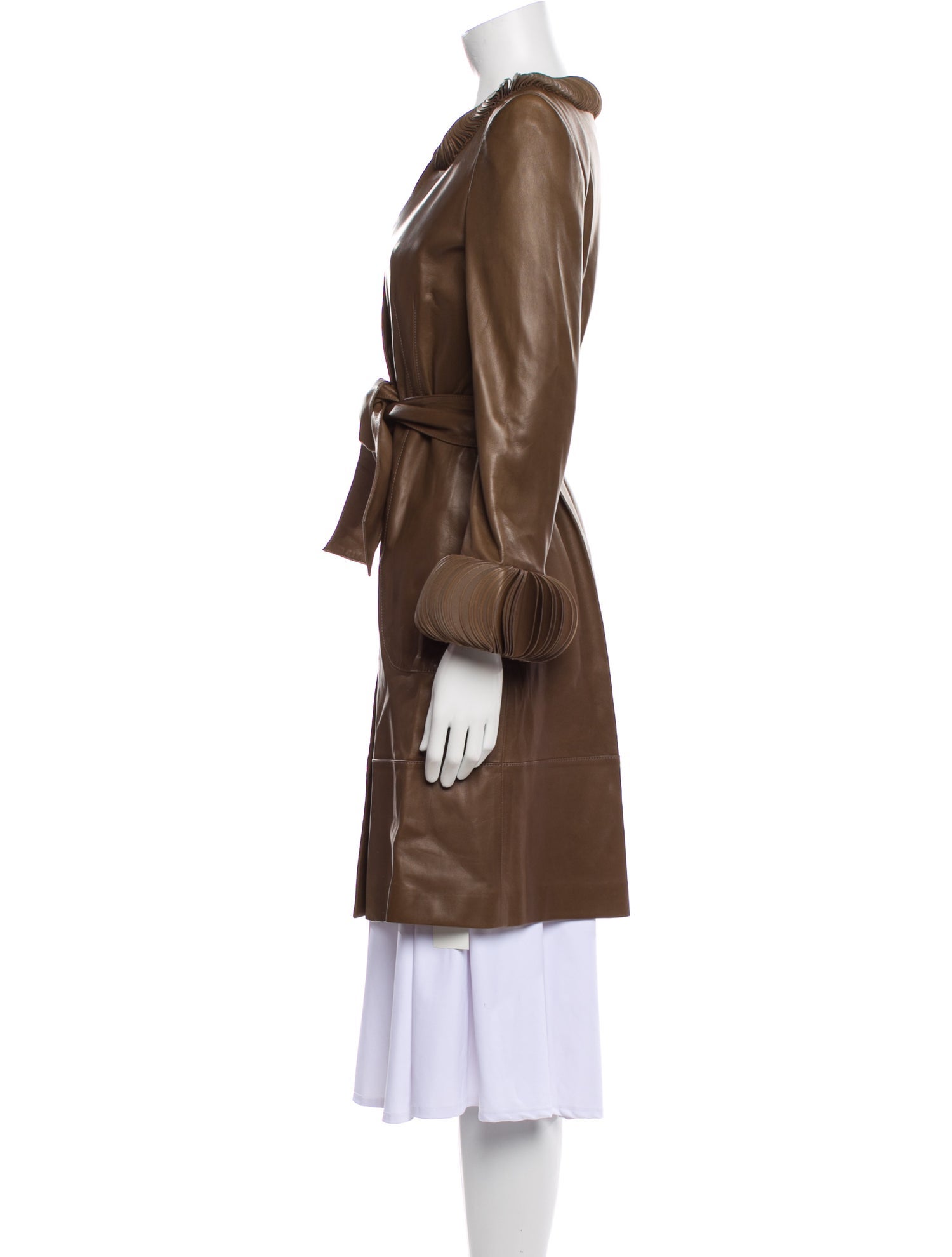 Valentino Lambskin Trench Coat