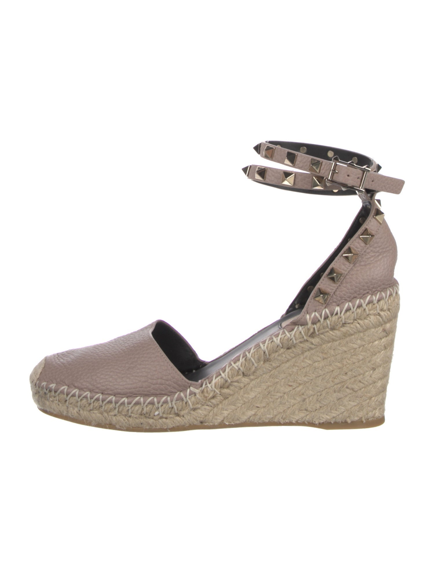 Valentino Rockstud Accents Leather D'Orsay Pumps