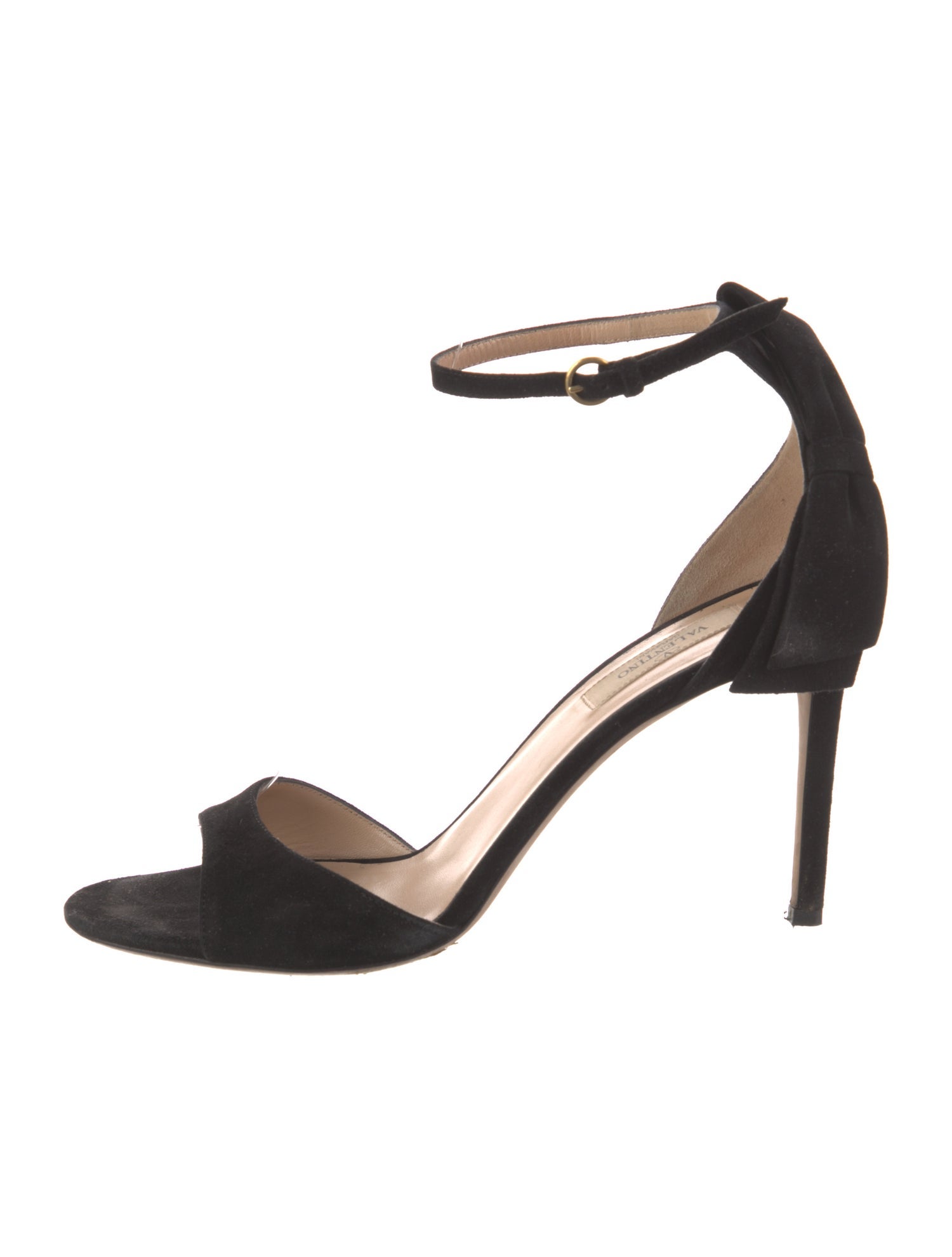 Valentino Suede Bow Accents Sandals