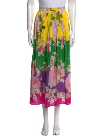 Valentino Silk Midi Length Skirt