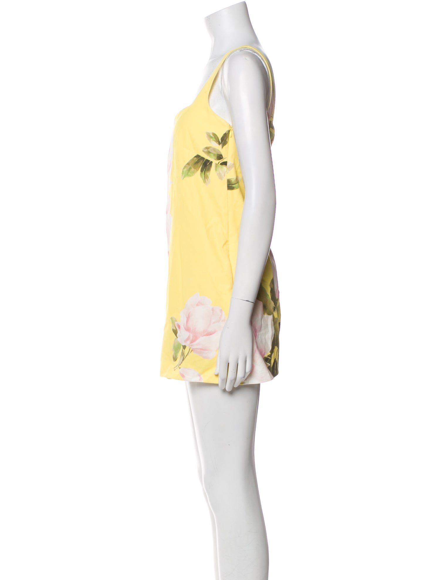 Valentino Graphic Print Square Neckline Romper