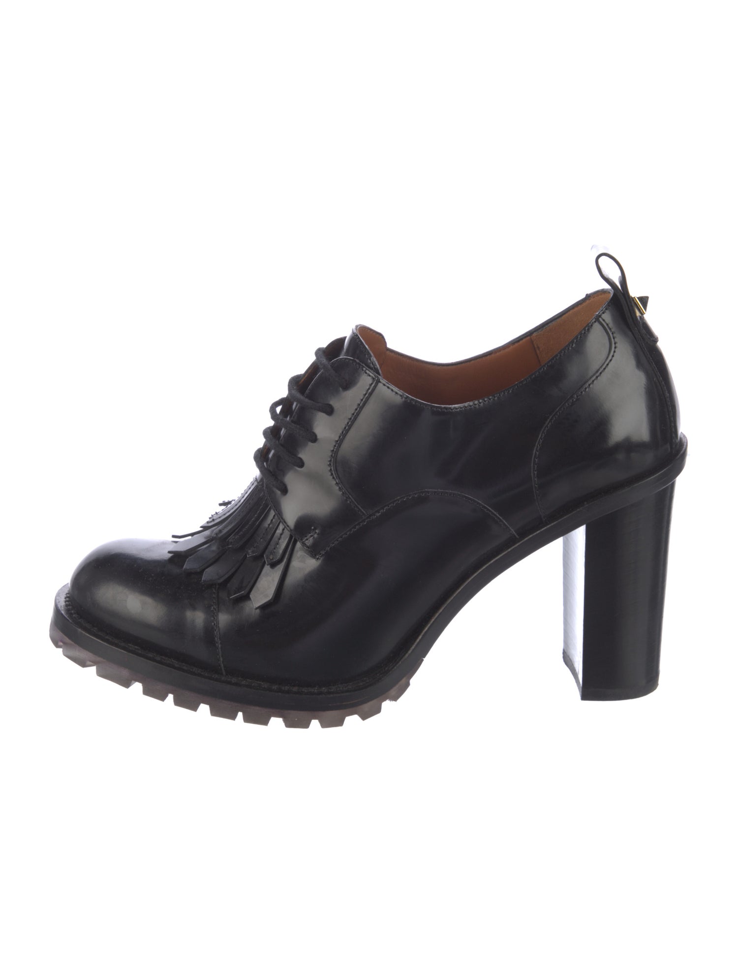 Valentino Rockstud Accents Leather Pumps