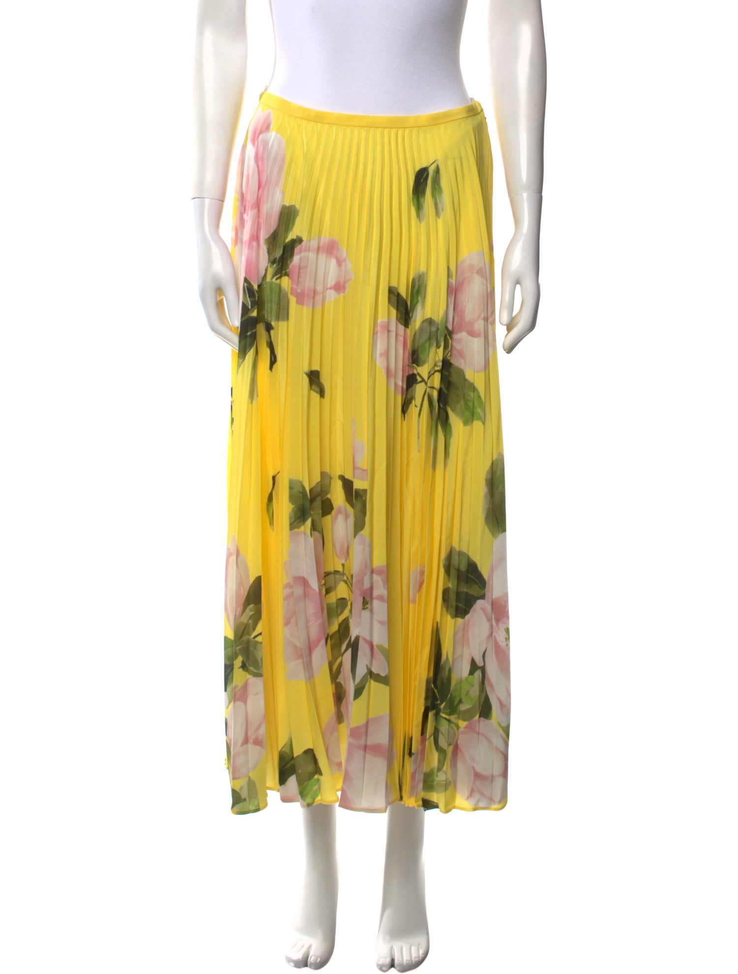 Valentino Silk Midi Length Skirt