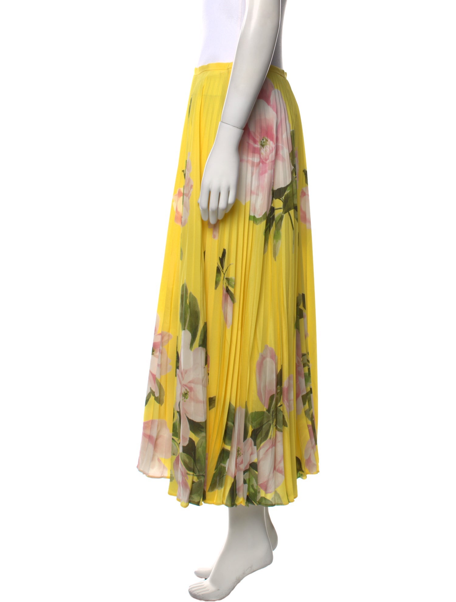 Valentino Silk Midi Length Skirt