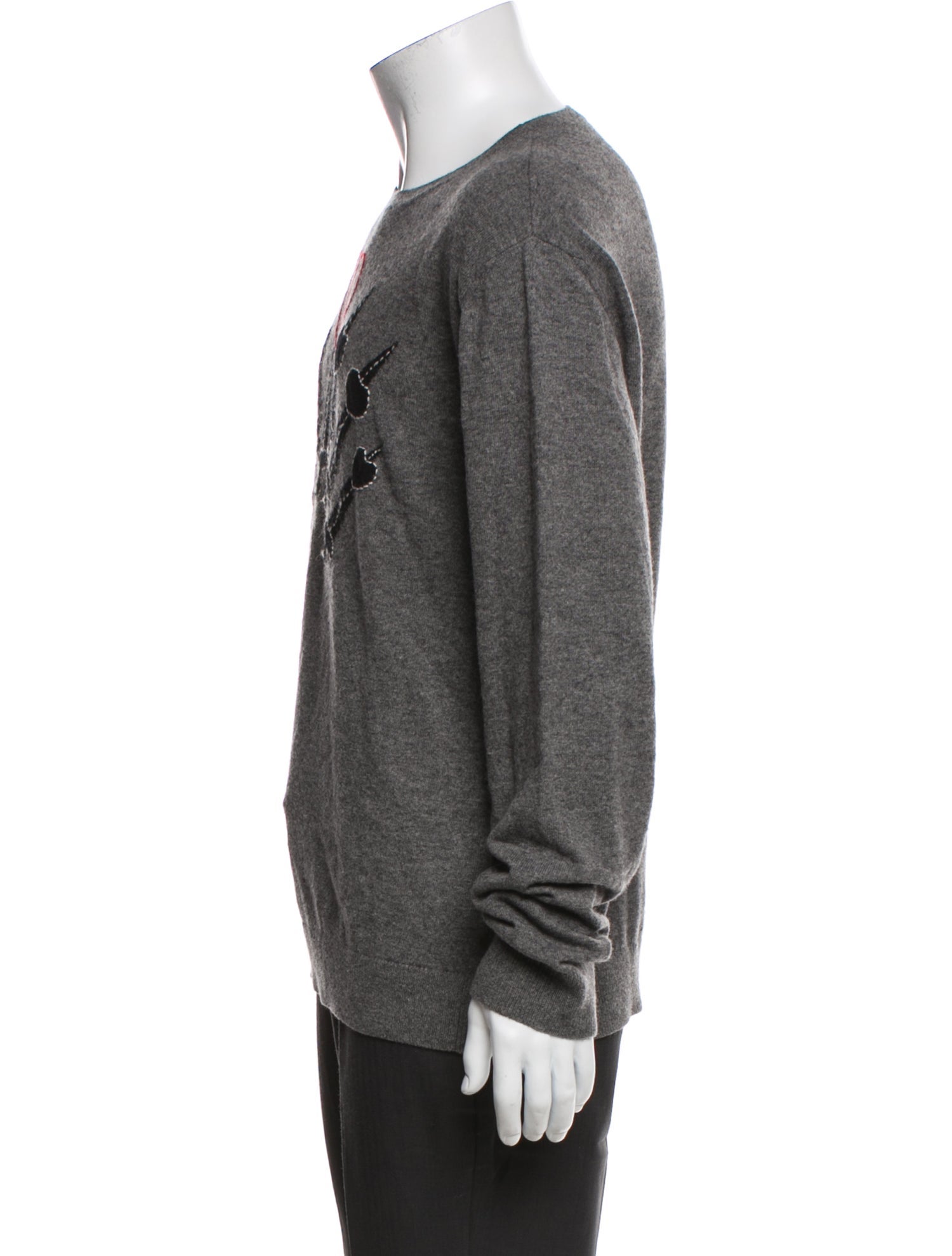 Valentino Rockstud Accents Virgin Wool Sweatshirt