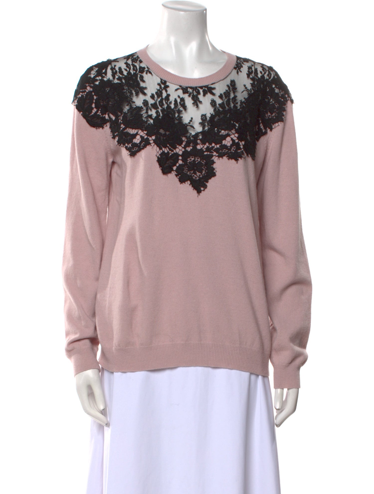 Valentino Wool Scoop Neck Sweater