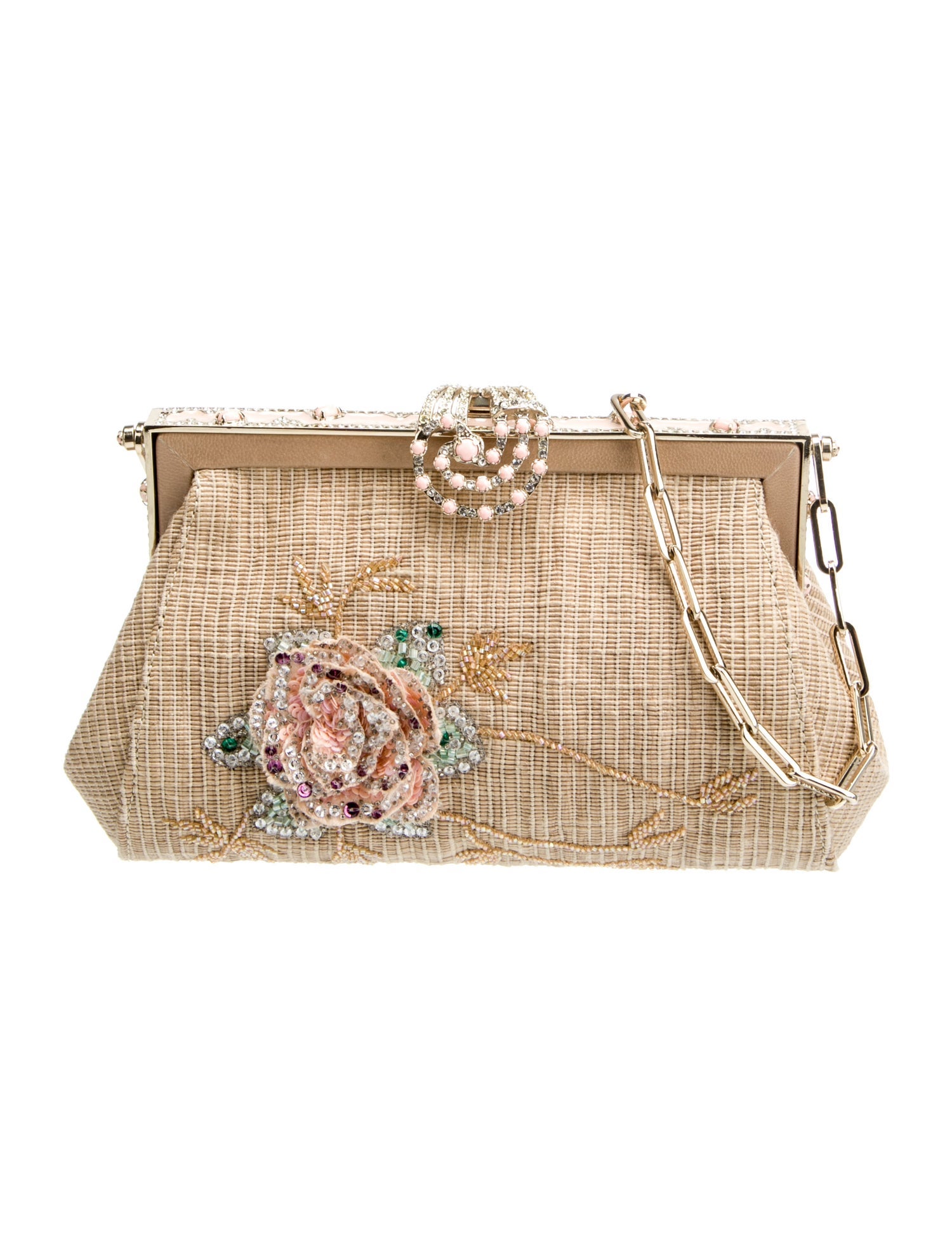 Valentino Raffia Top Handle Bag