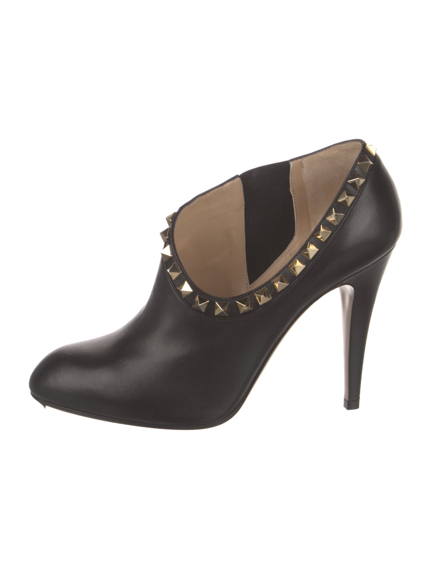 Valentino Rockstud Accents Leather Mules