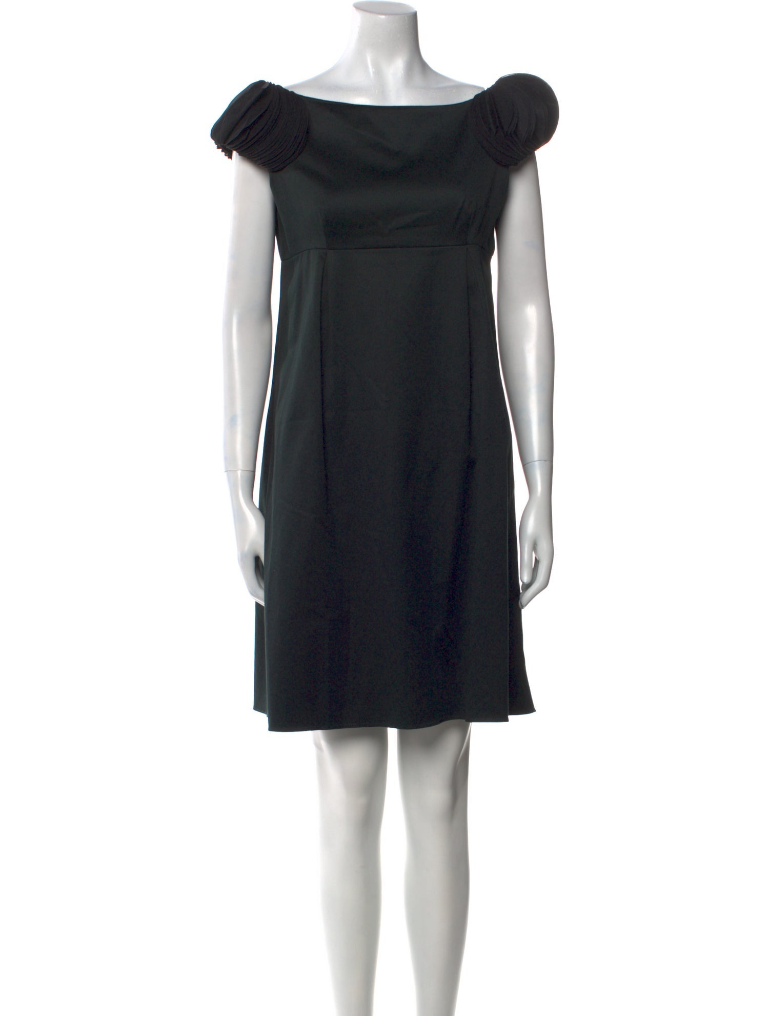 Valentino Bateau Neckline Mini Dress