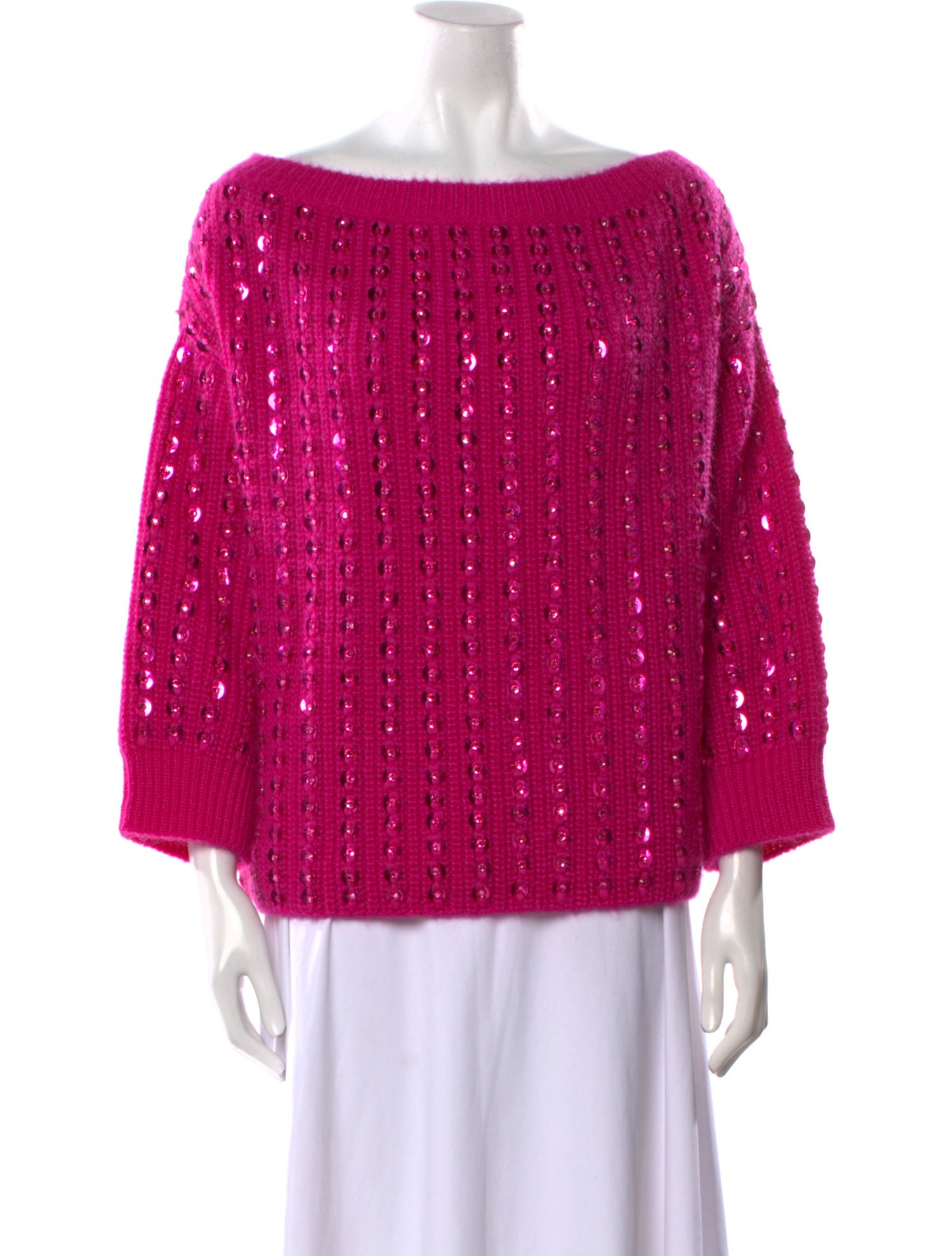 Valentino Mohair Striped Sweater