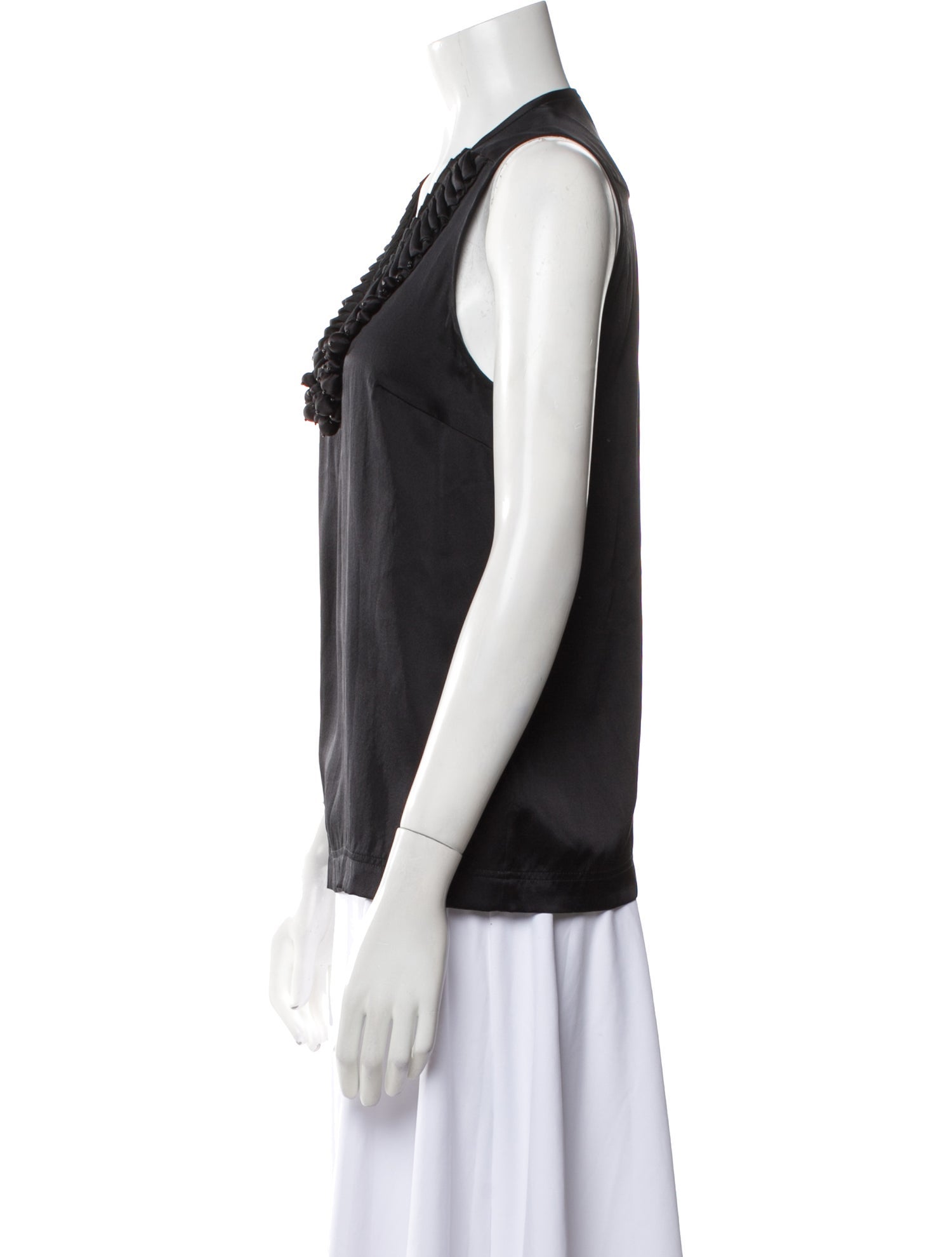 Valentino Silk Scoop Neck Top