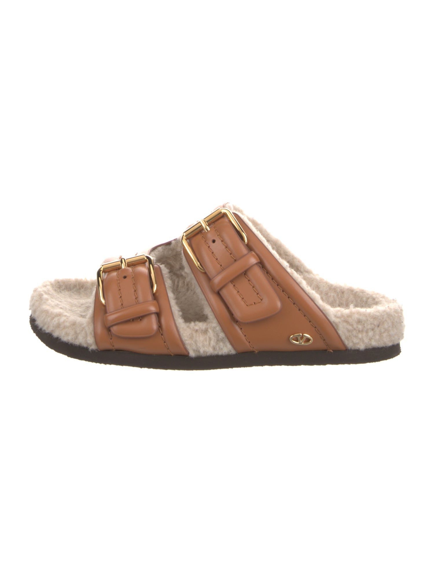 Valentino Leather Slides