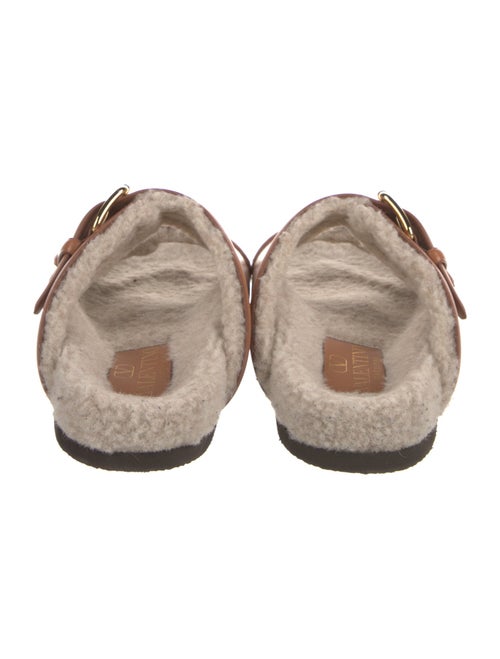 Valentino Leather Slides