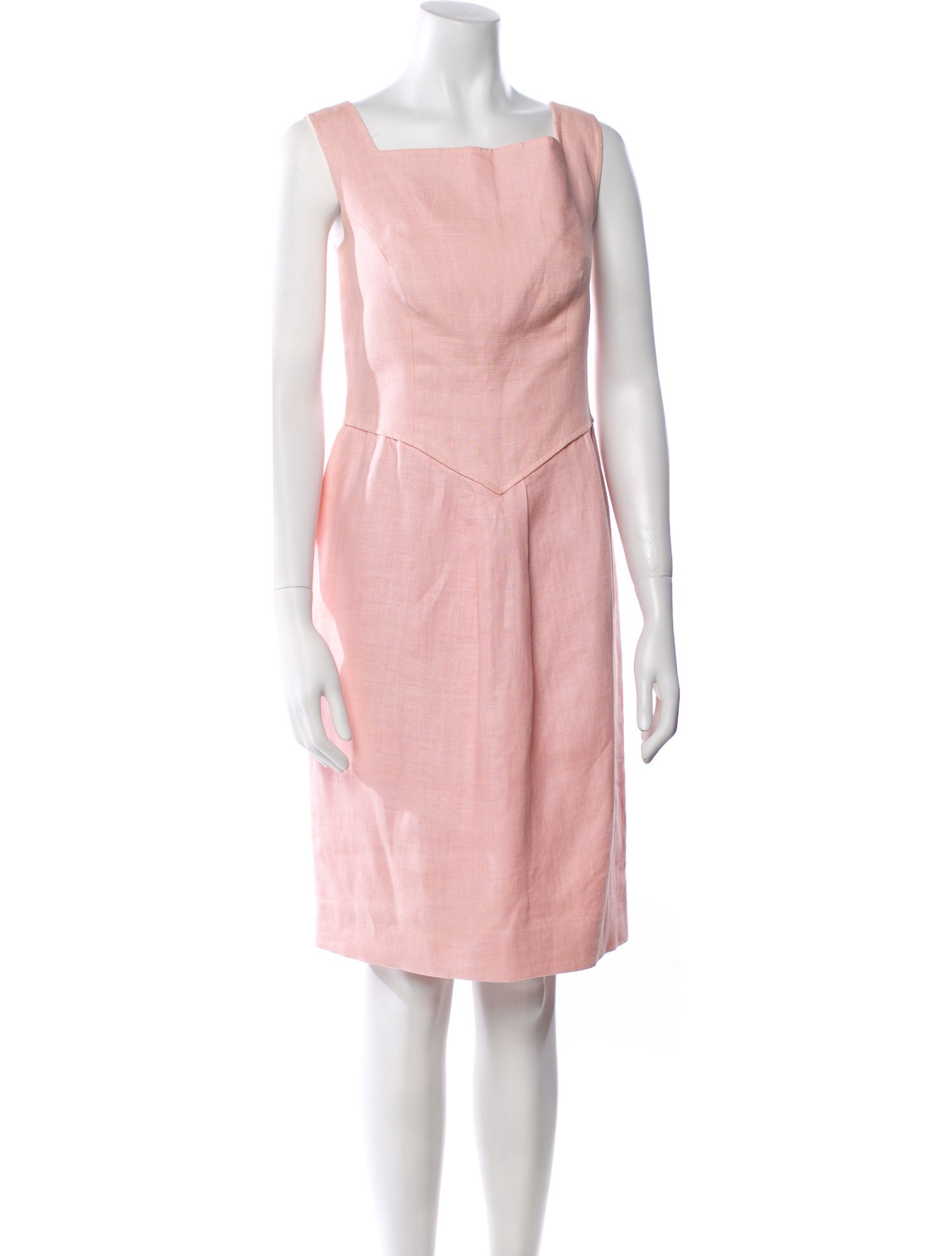 Valentino Linen Knee-Length Dress