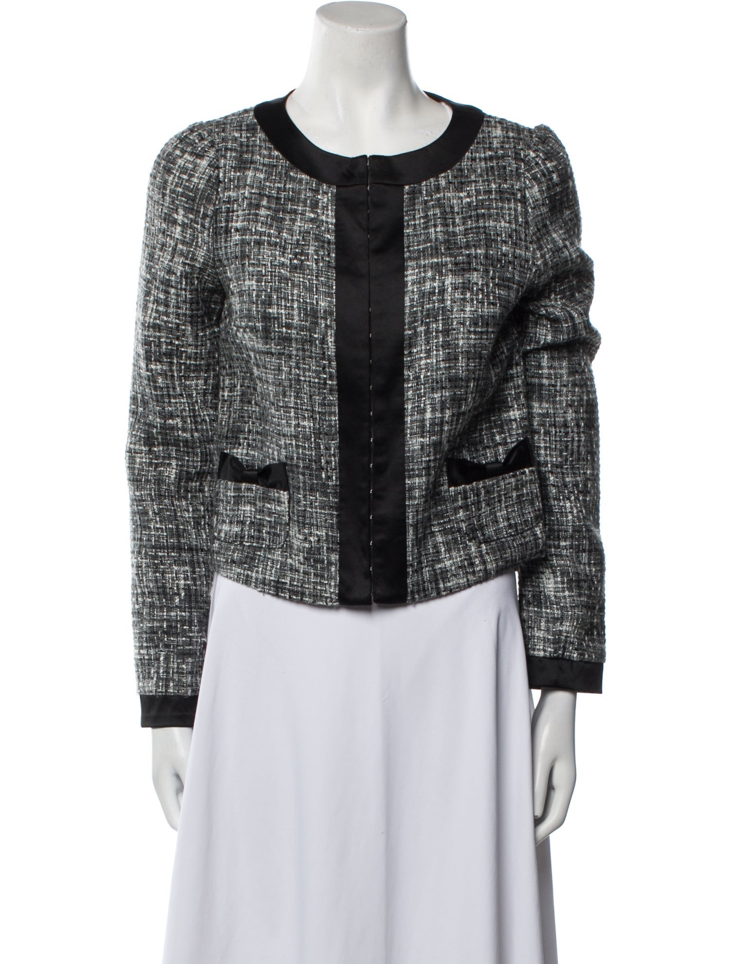 Valentino Tweed Pattern Evening Jacket