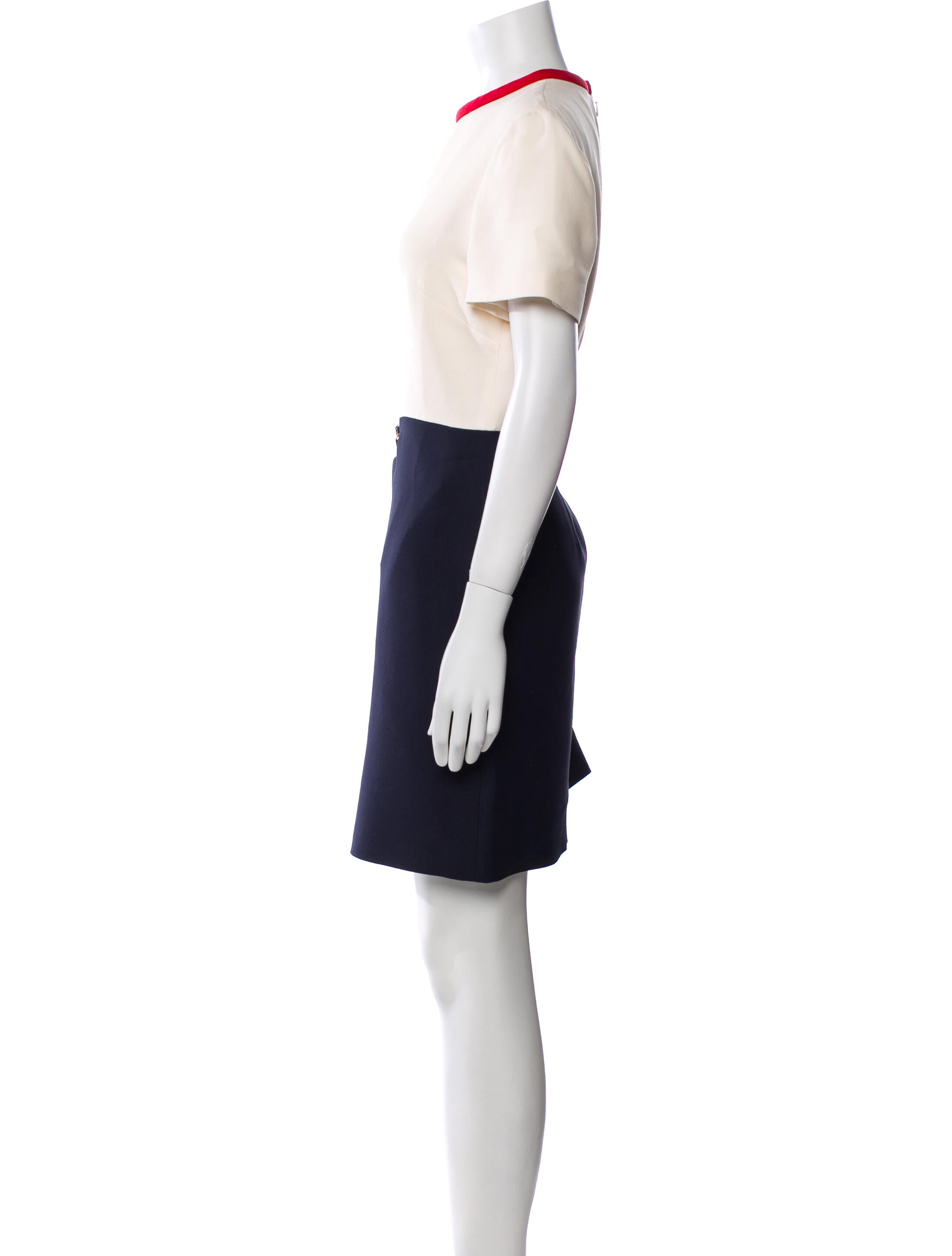 Valentino Crew Neck Mini Dress