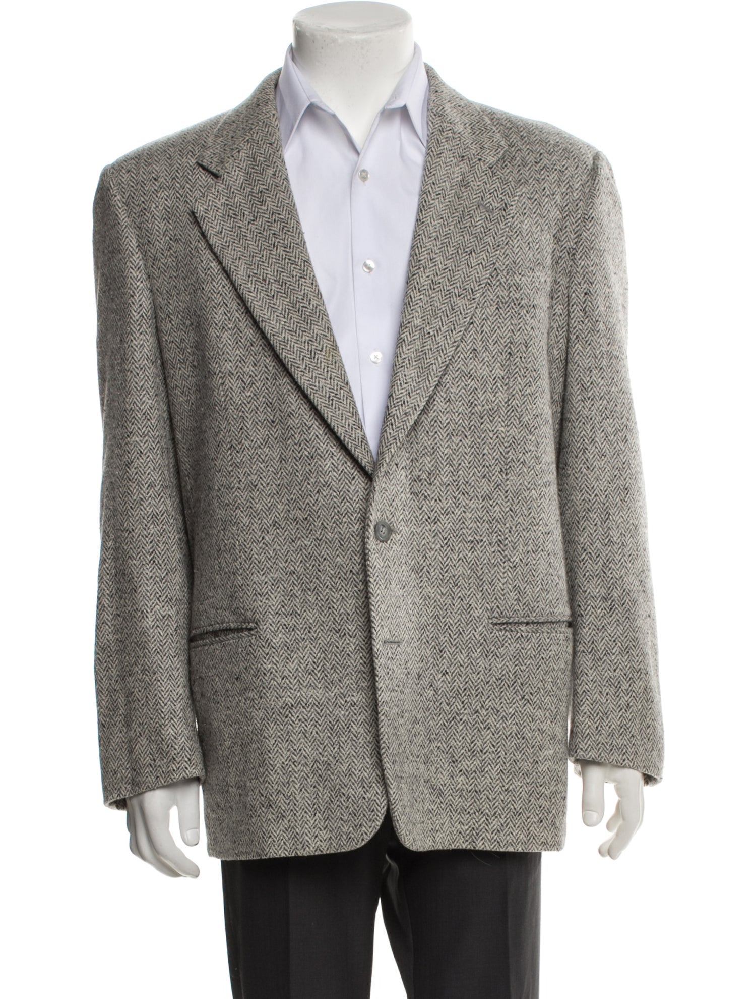 Valentino Tweed Pattern Blazer