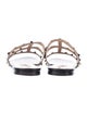 Valentino Rockstud Accents Leather Slides