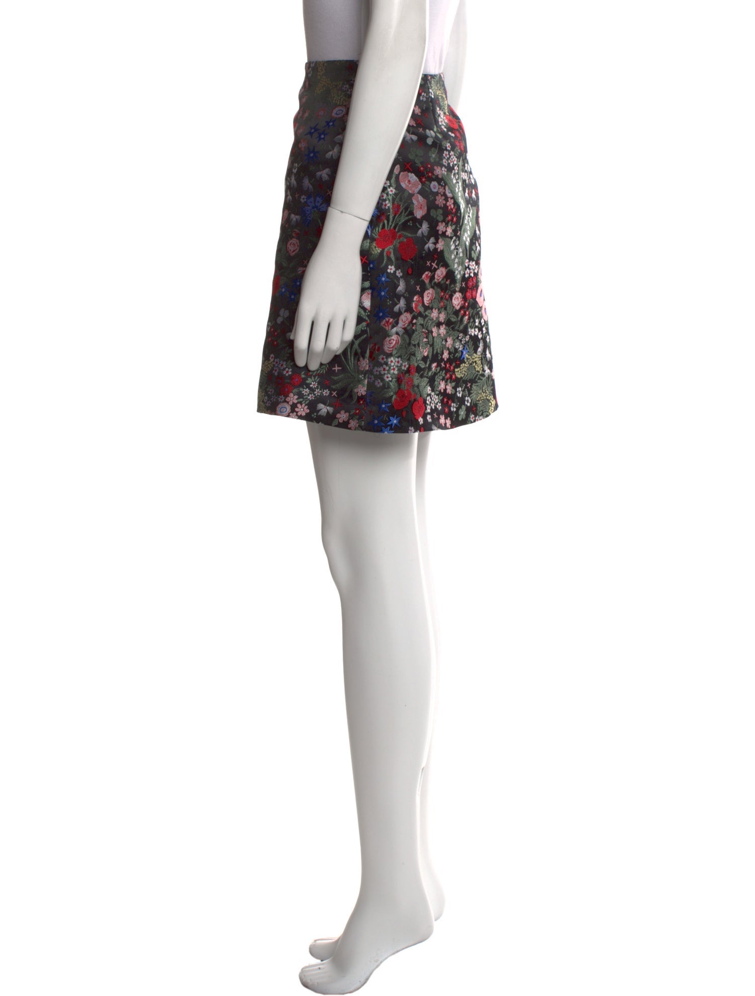 Valentino Floral Print Mini Skirt w/ Tags
