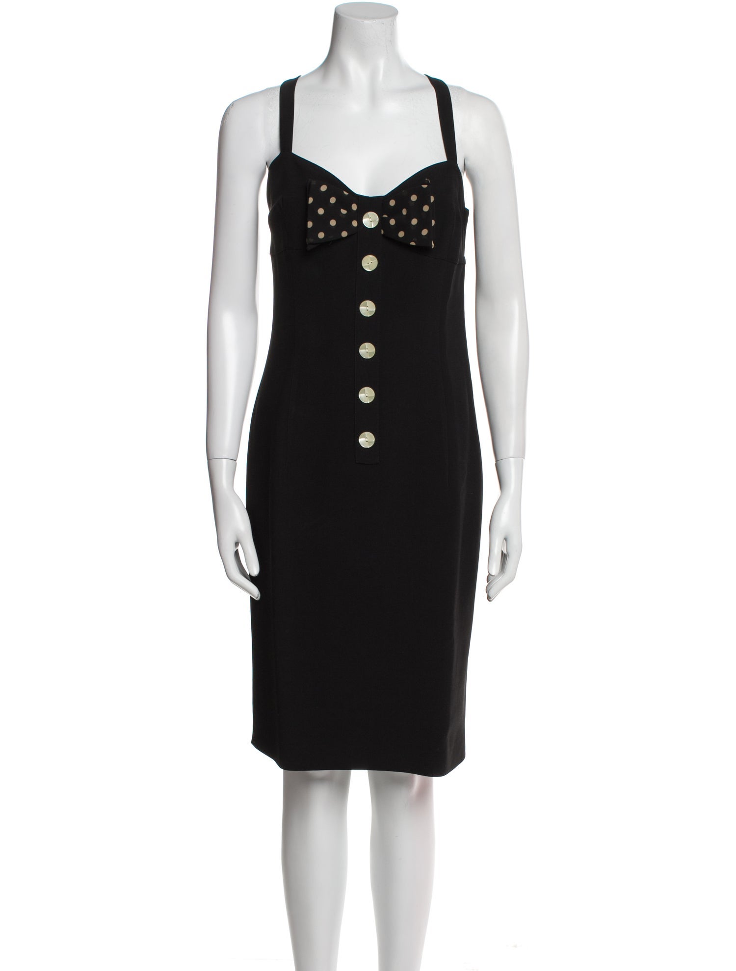 Valentino Square Neckline Knee-Length Dress