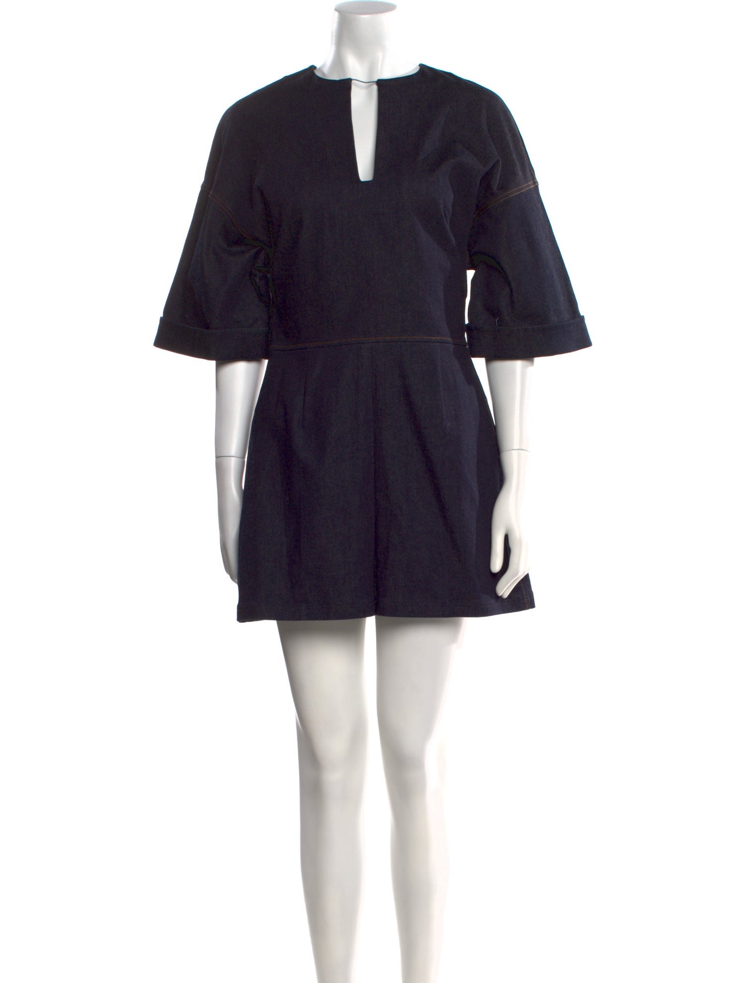 Valentino Silk Tie Neck Romper