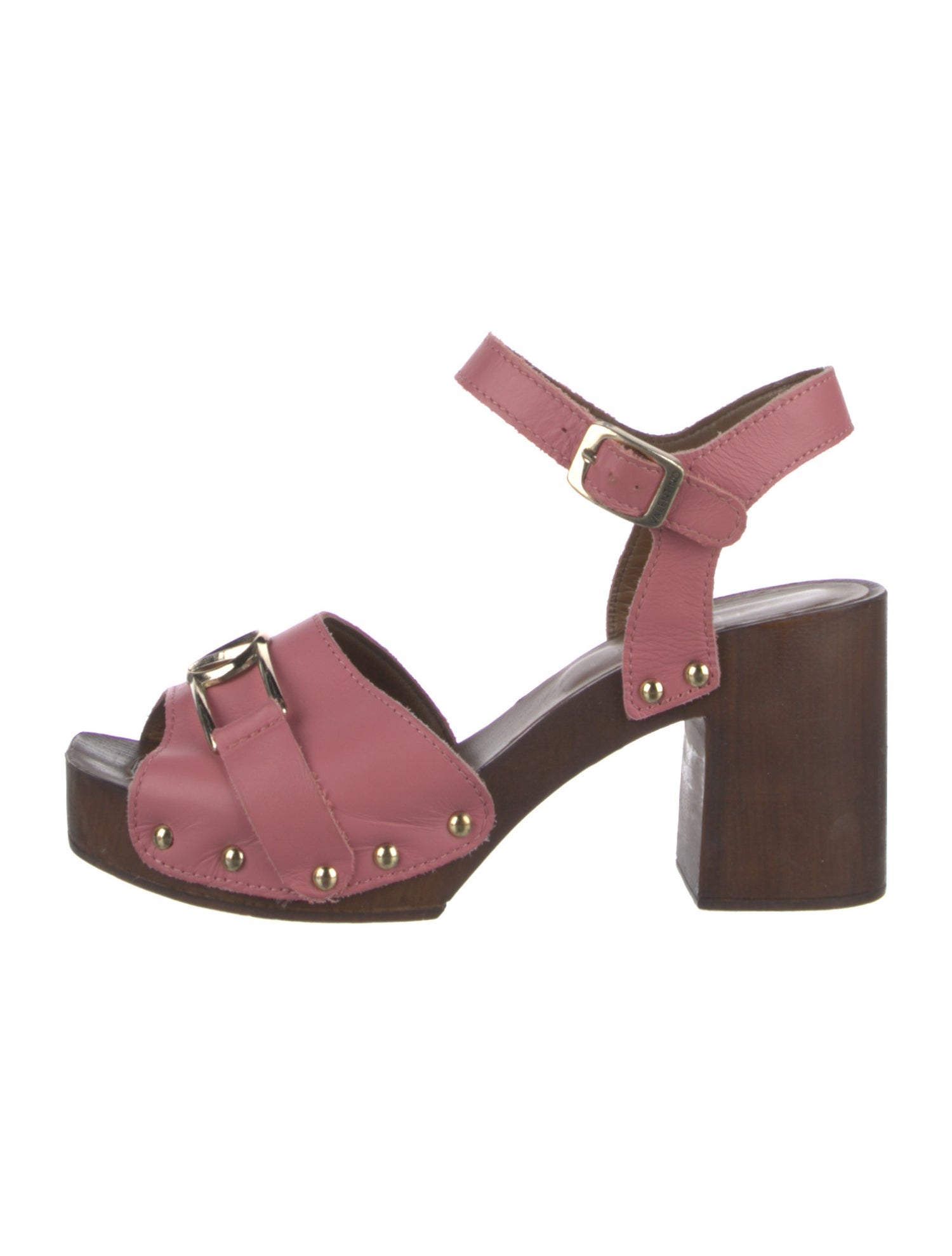 Valentino Rockstud Accents Leather Sandals