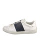 Valentino Rockstud Accents Leather Sneakers