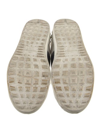 Valentino Rockstud Accents Leather Sneakers