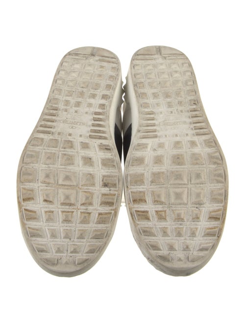 Valentino Rockstud Accents Leather Sneakers