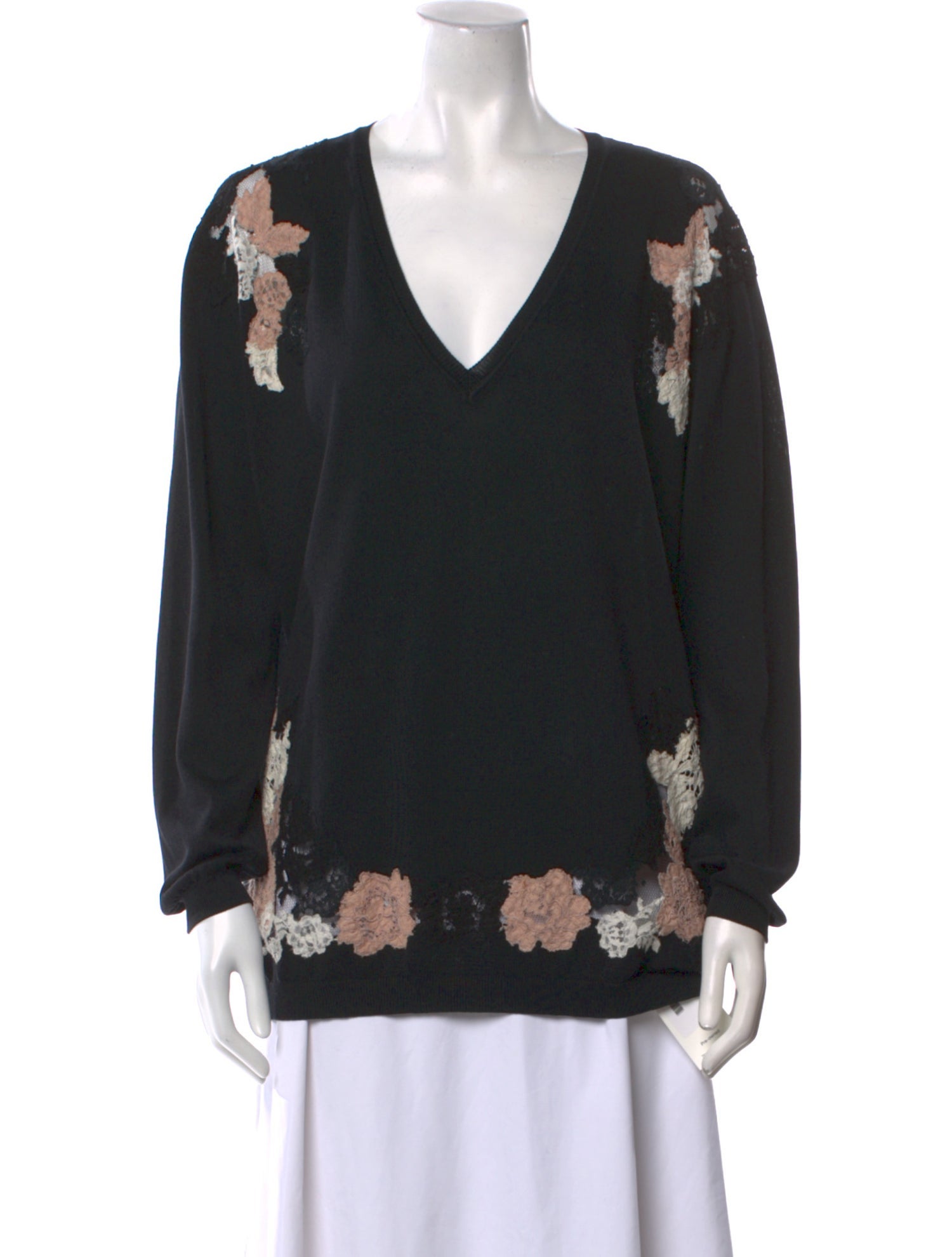 Valentino Silk Patterned Sweater