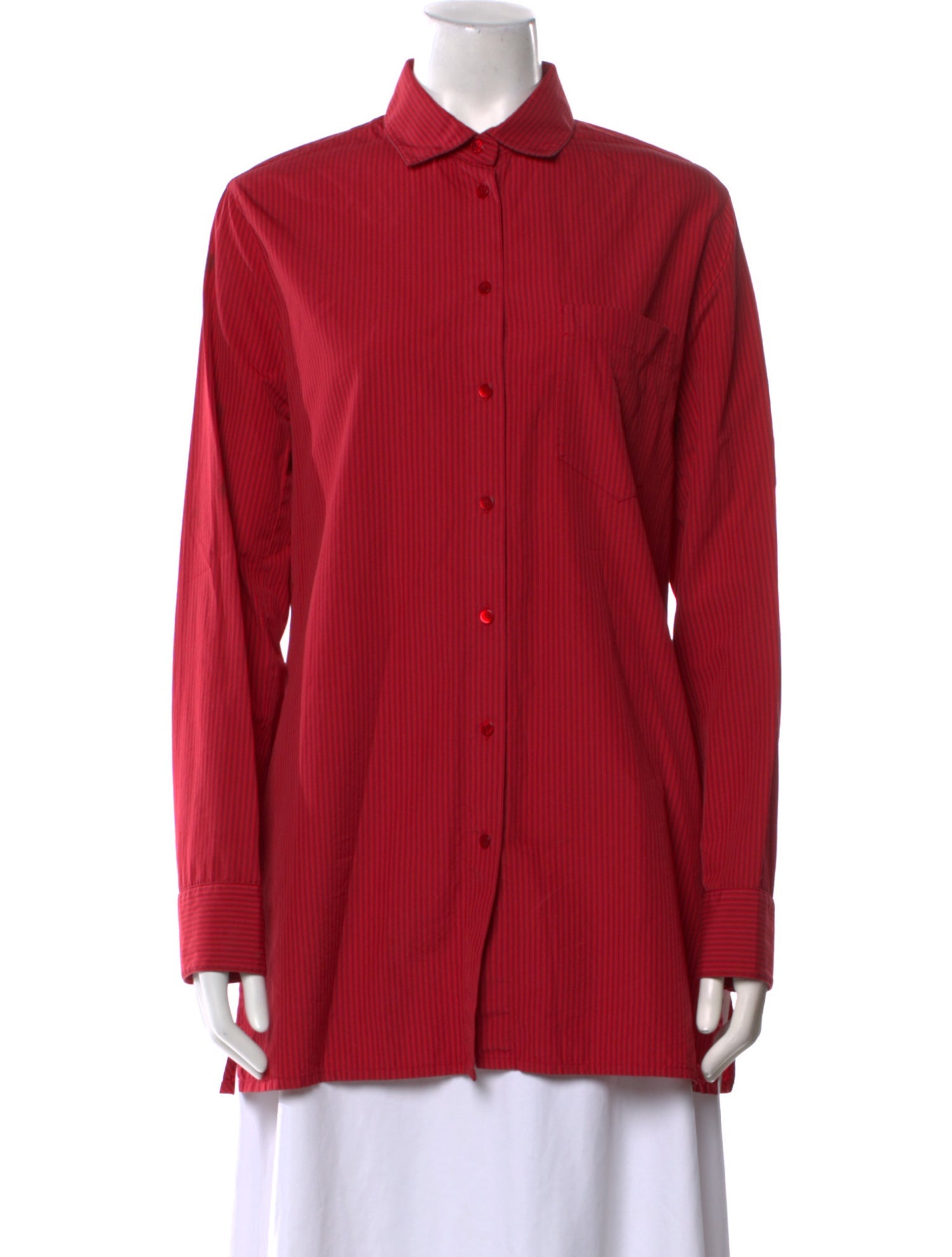 Valentino Long Sleeve Button-Up Top