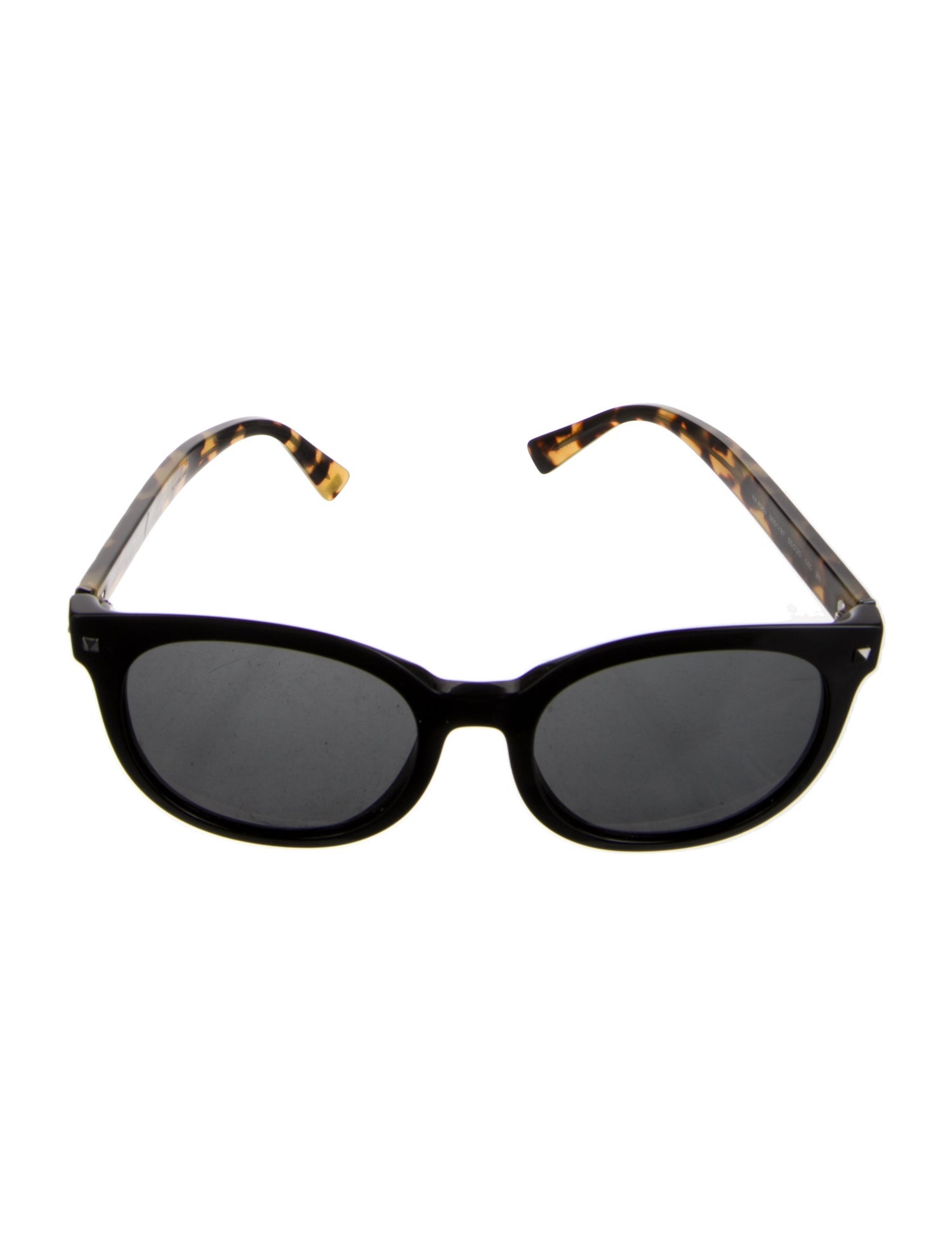 Valentino Rockstud Accents Wayfarer Sunglasses