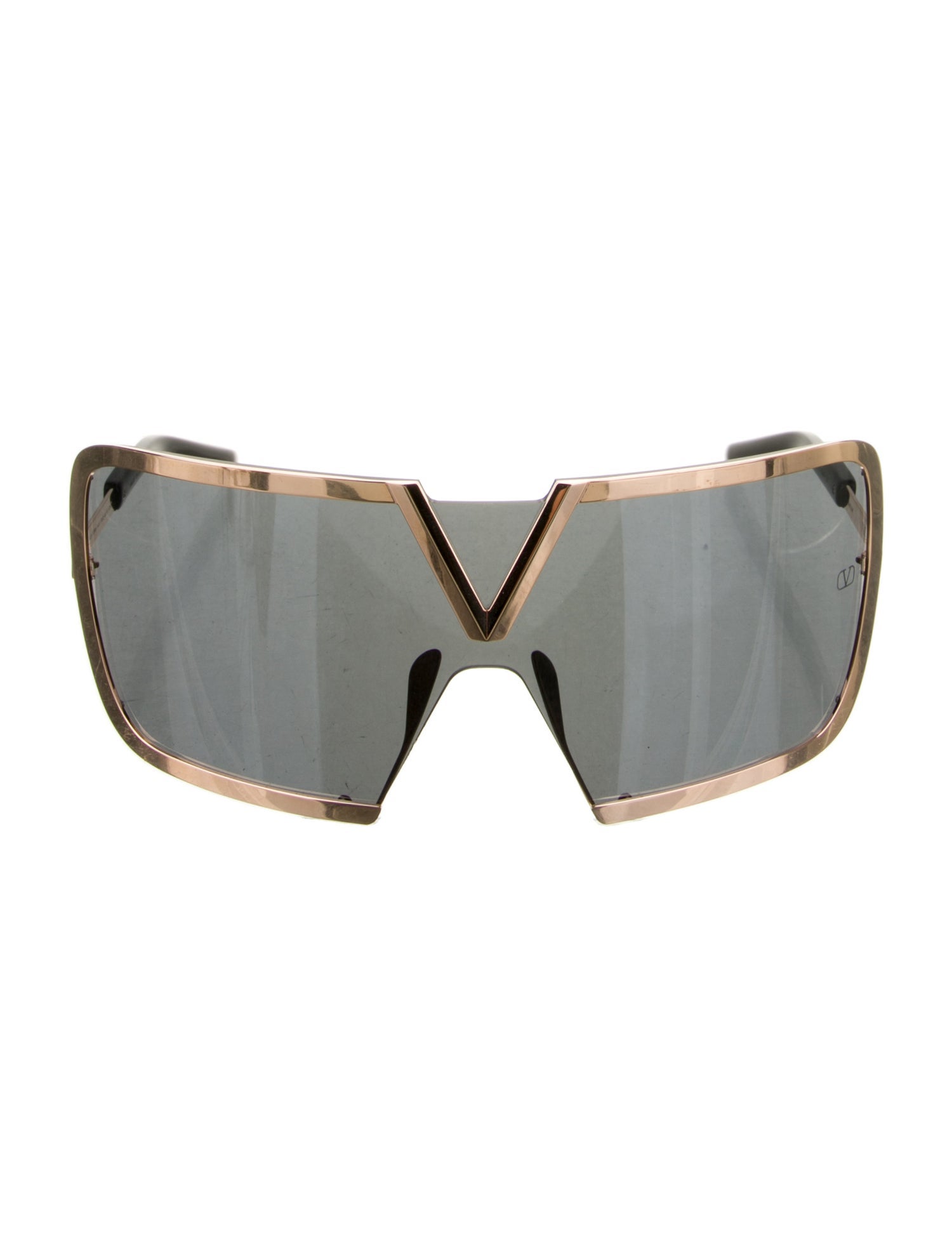 Valentino Shield Mirrored Sunglasses