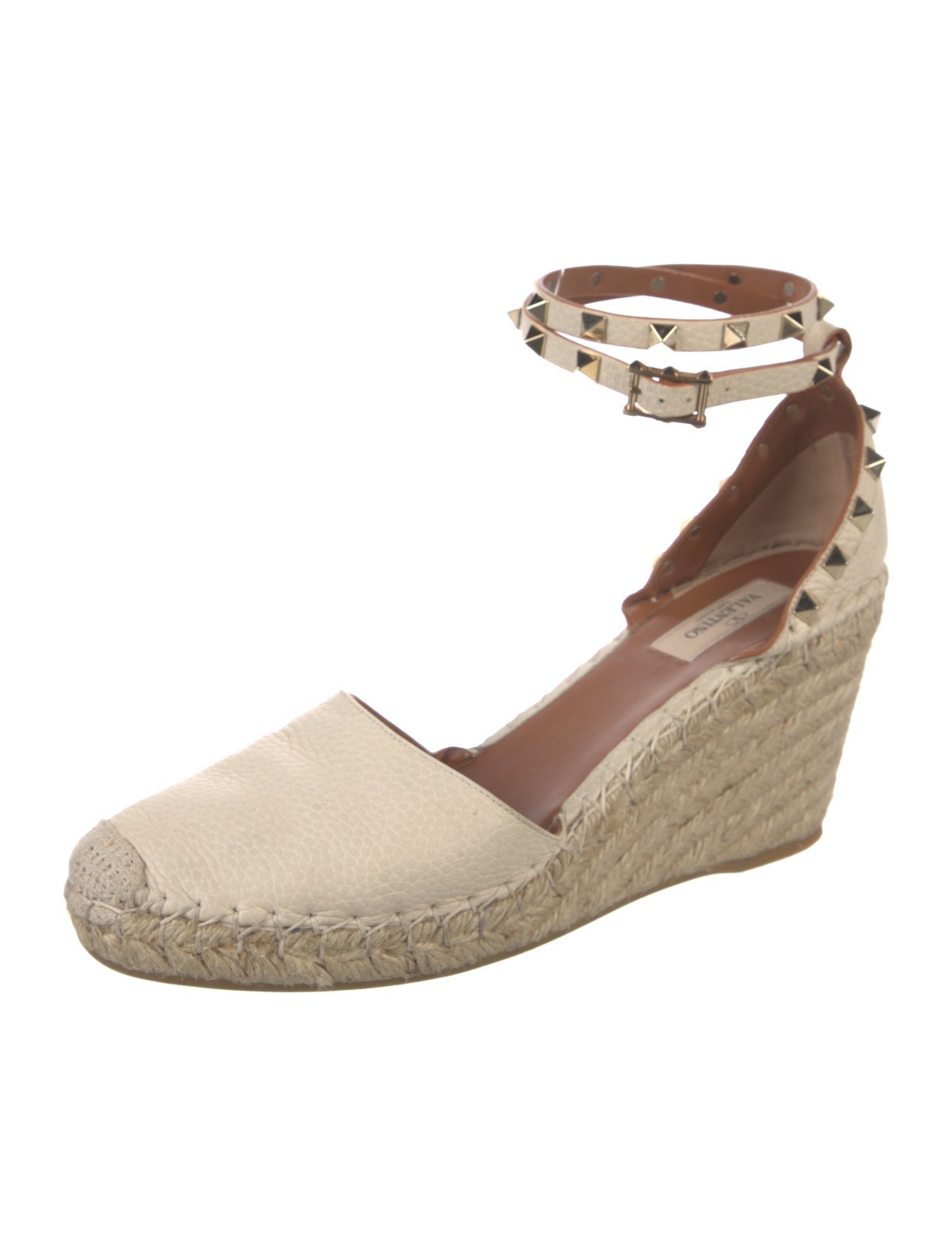 Valentino Rockstud Accents Leather D'Orsay Pumps