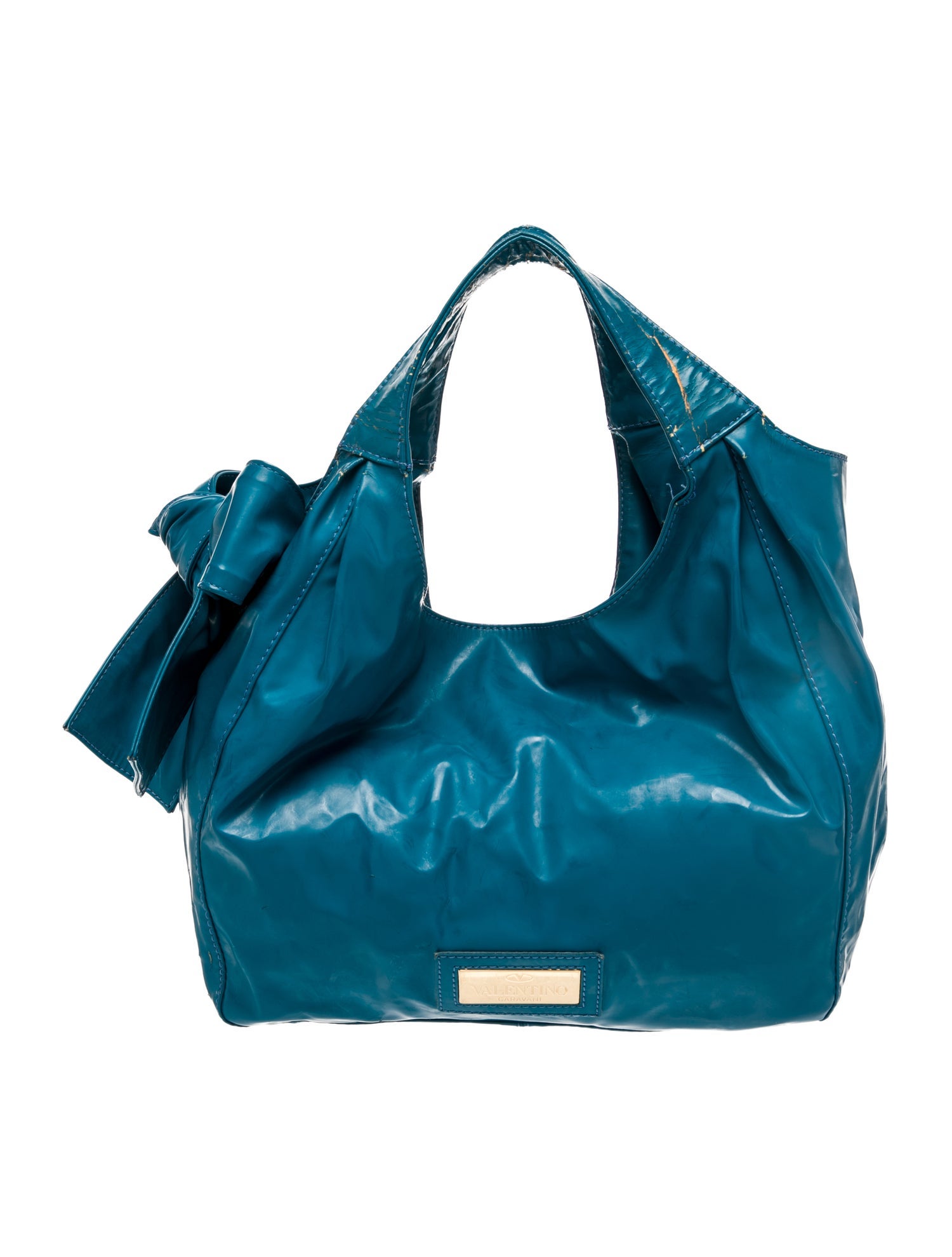 Valentino Patent Leather Top Handle Bag