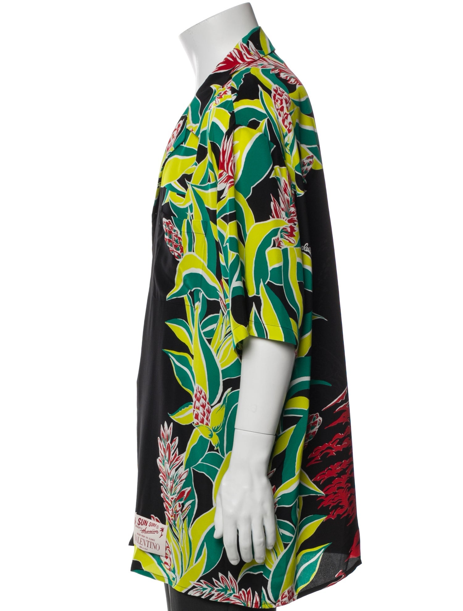 Valentino Silk Floral Print Shirt