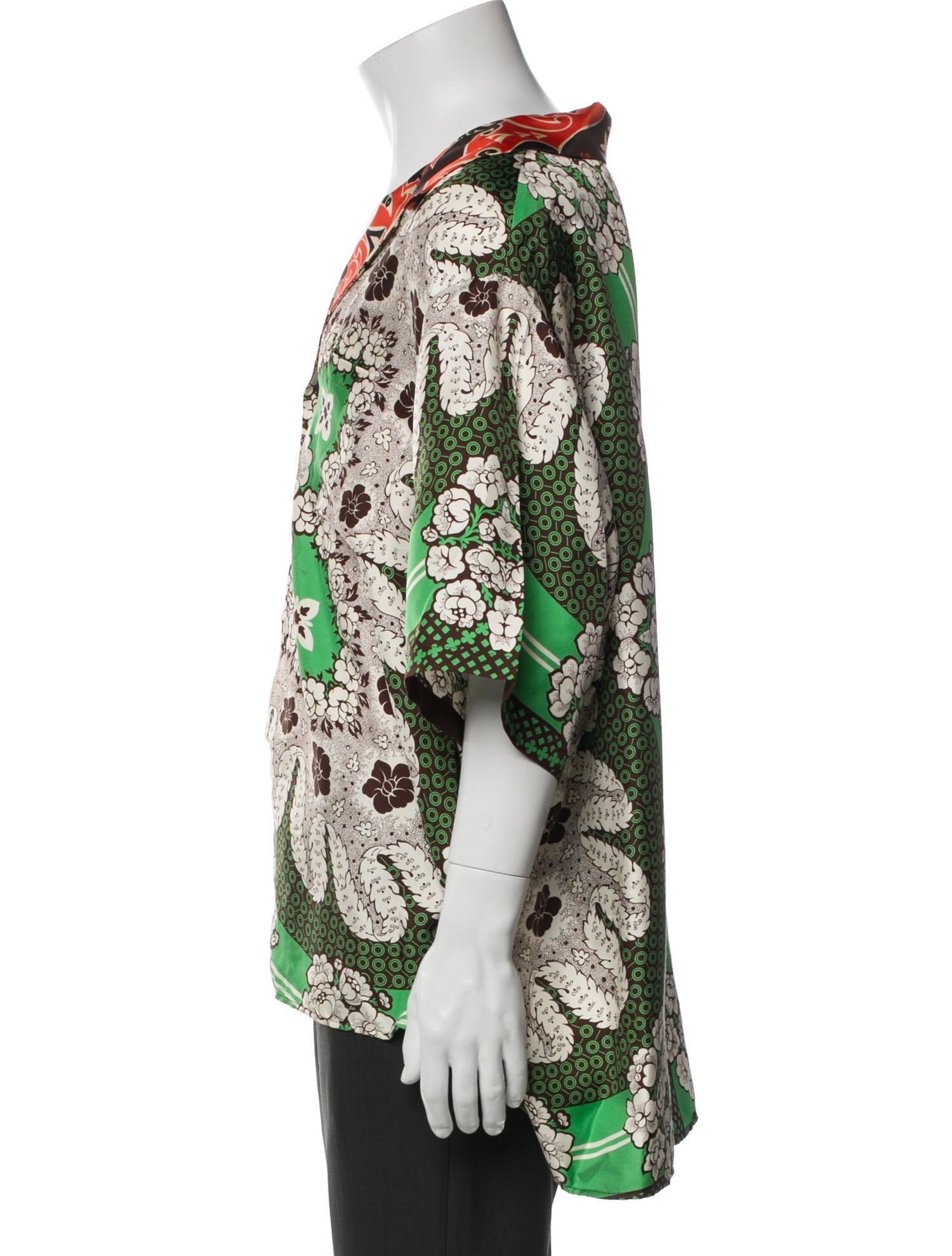 Valentino Silk Floral Print Shirt