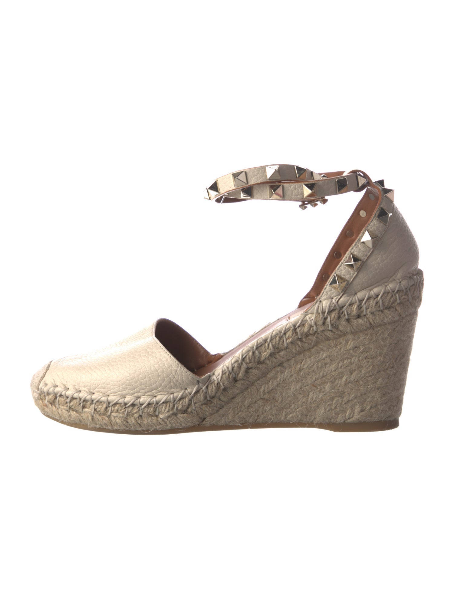 Valentino Rockstud Accents Leather D'Orsay Pumps