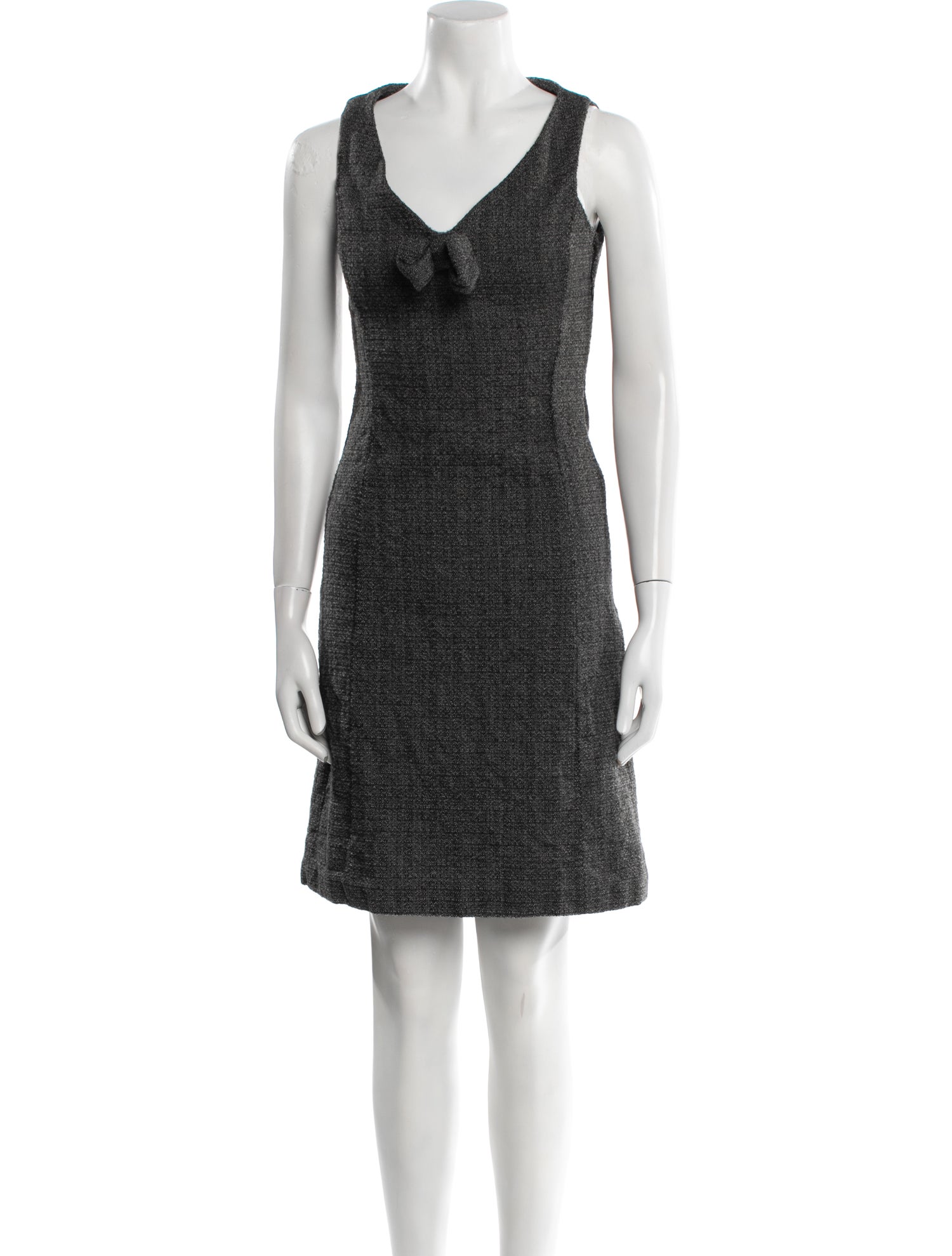 Valentino V-Neck Knee-Length Dress