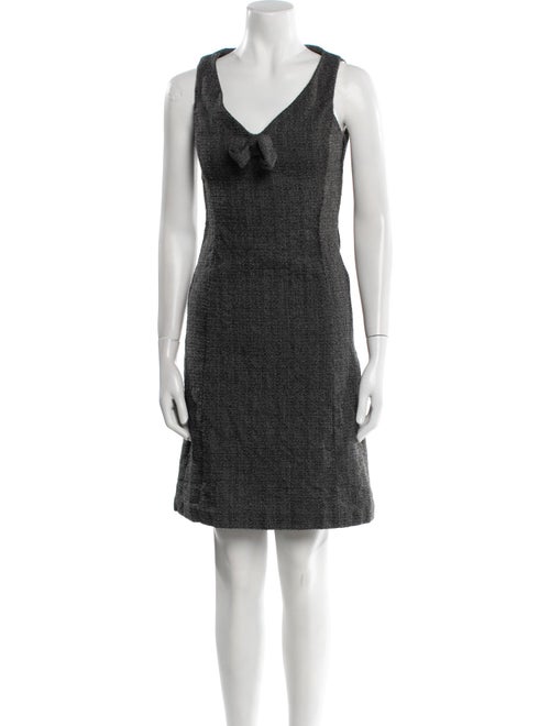 Valentino V-Neck Knee-Length Dress