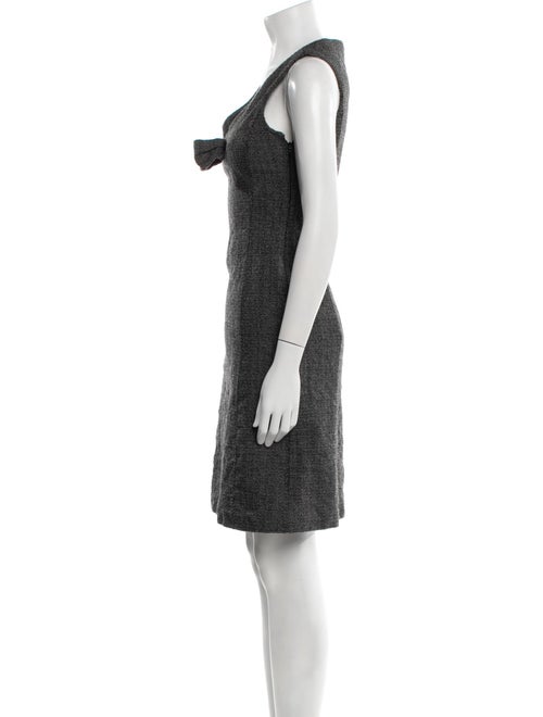 Valentino V-Neck Knee-Length Dress