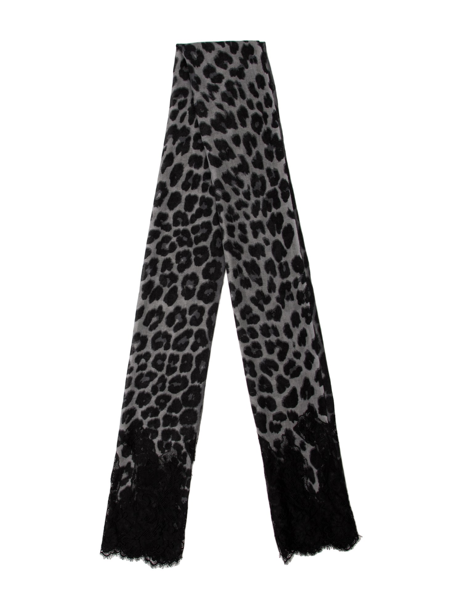 Valentino Cashmere Animal Print Scarf