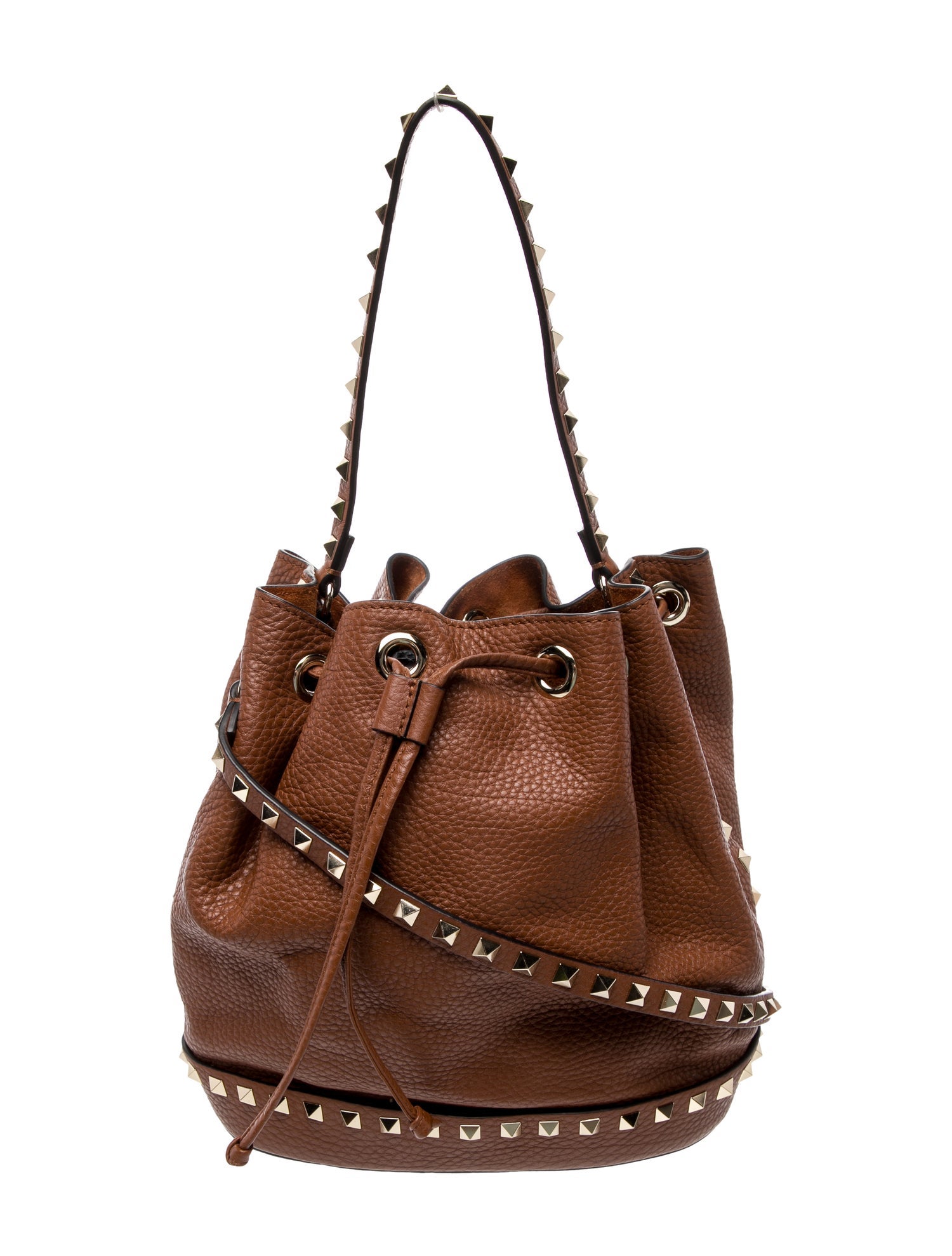 Valentino Leather Bucket Bag