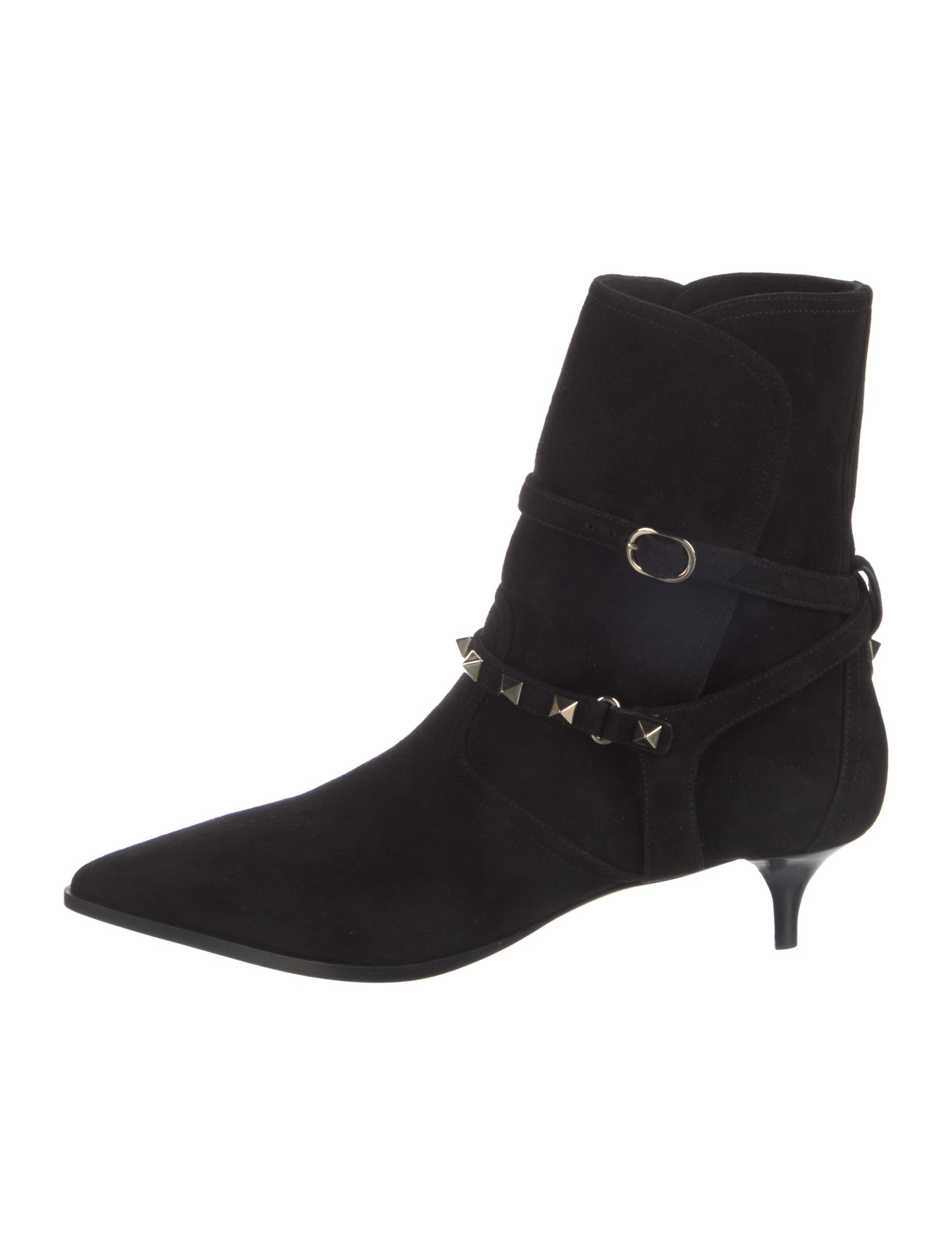 Valentino Rockstud Accents Suede Sock Boots