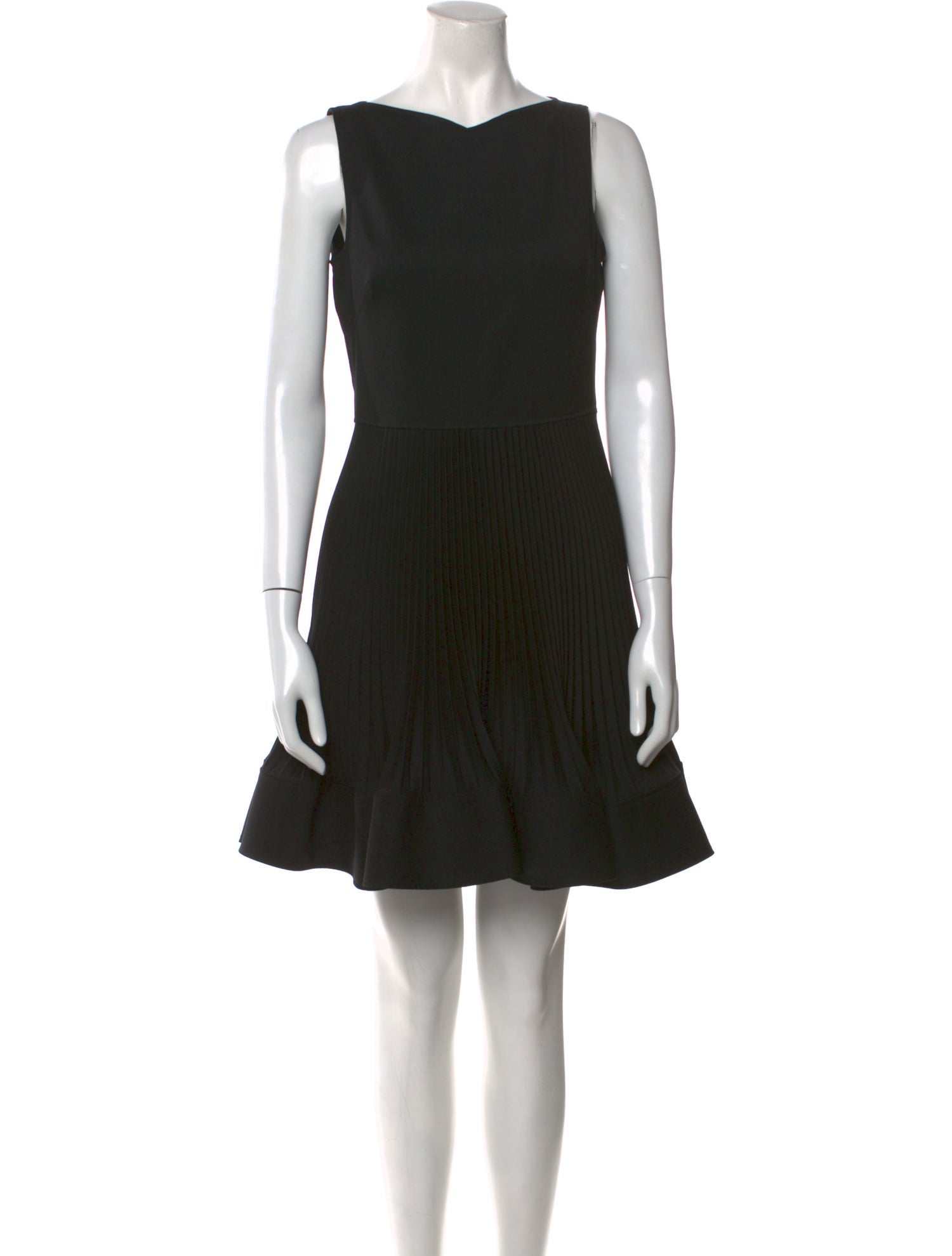Valentino Bateau Neckline Mini Dress