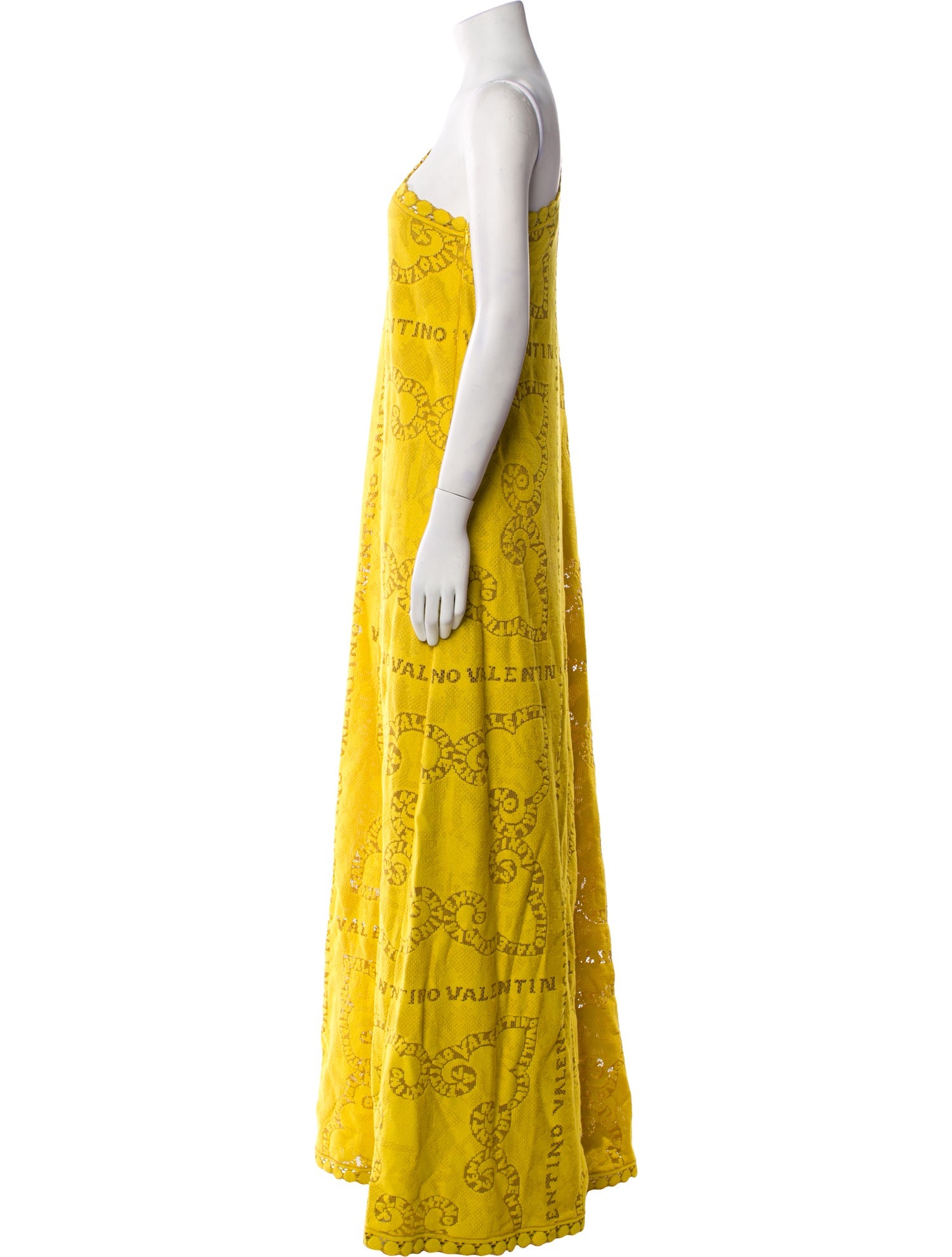 Valentino Printed Long Dress