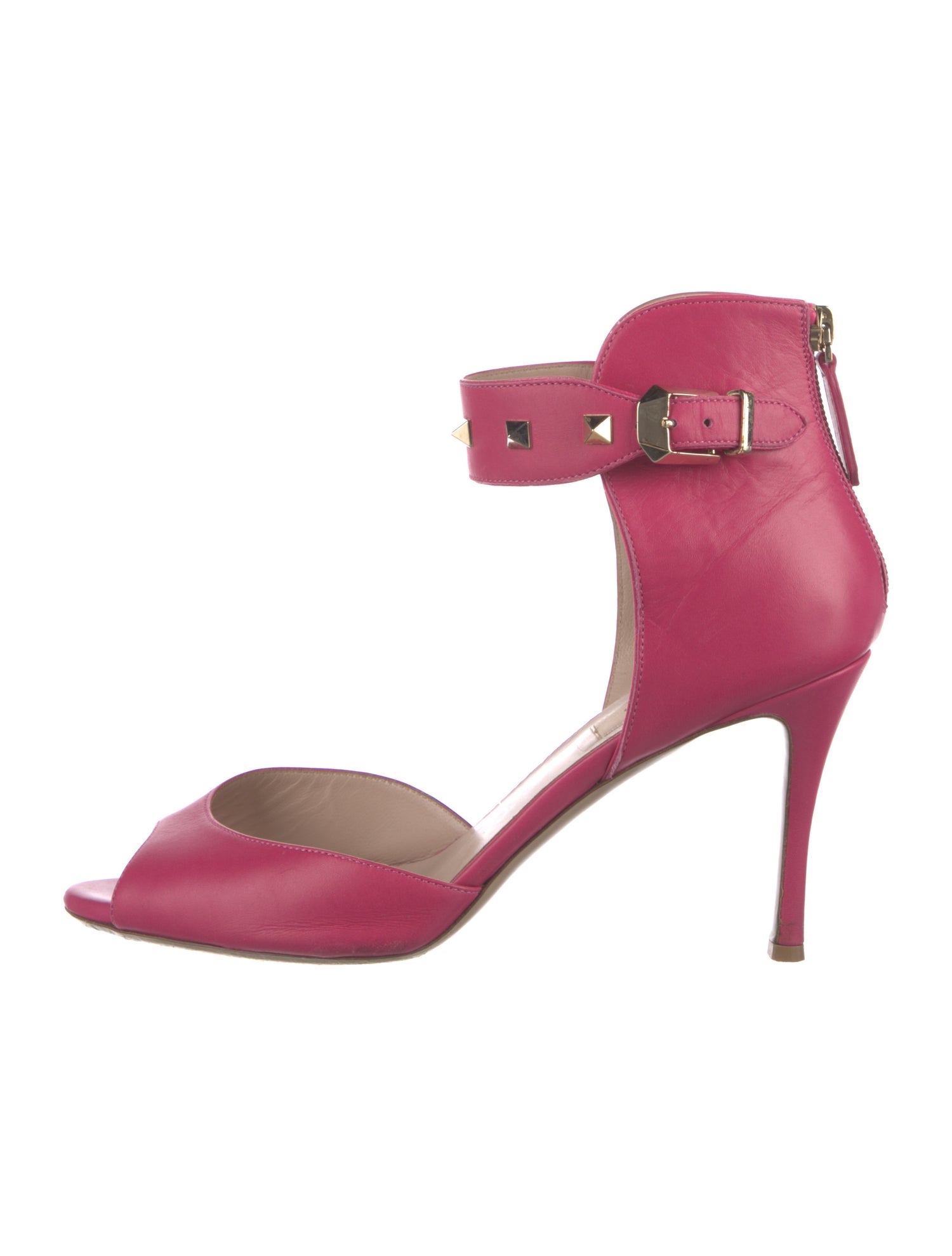 Valentino Rockstud Accents Leather Sandals