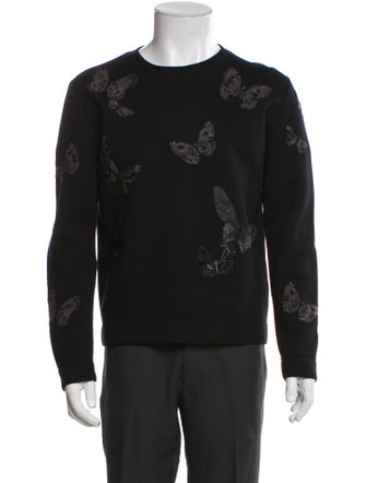 Valentino Rockstud Accents Graphic Print Pullover